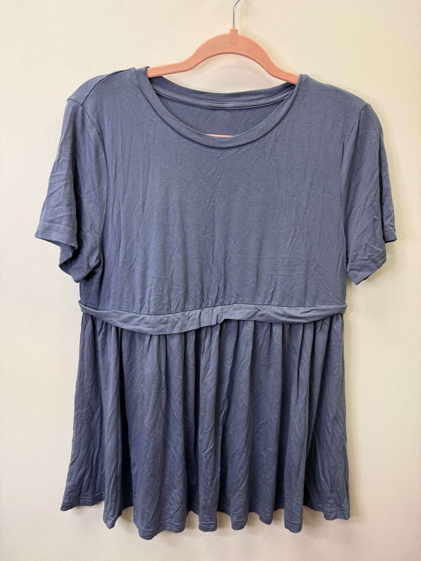 BLUE MATERNITY SHIRT SIZE MEDIUM