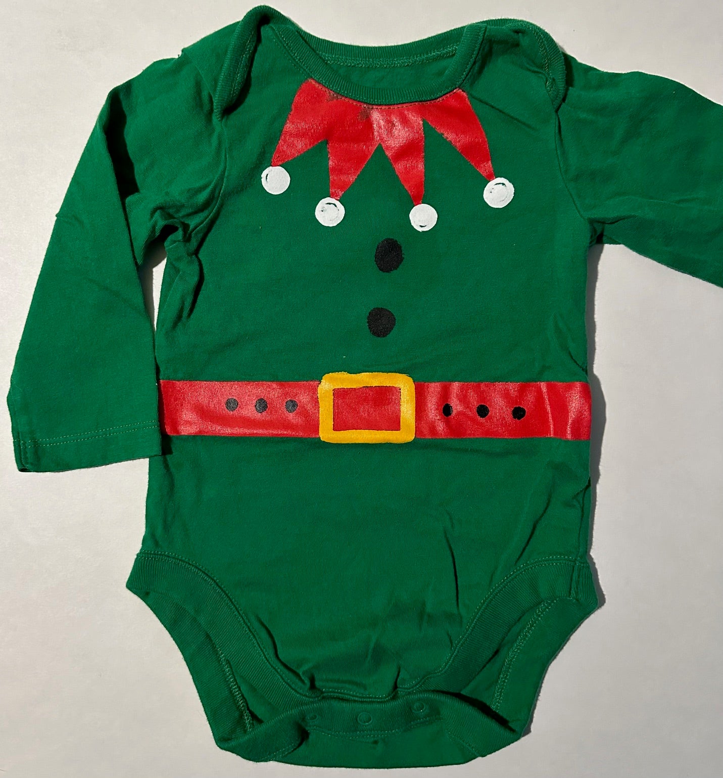 *Play* Children's Place, Green Elf Onesie - 3-6 Months