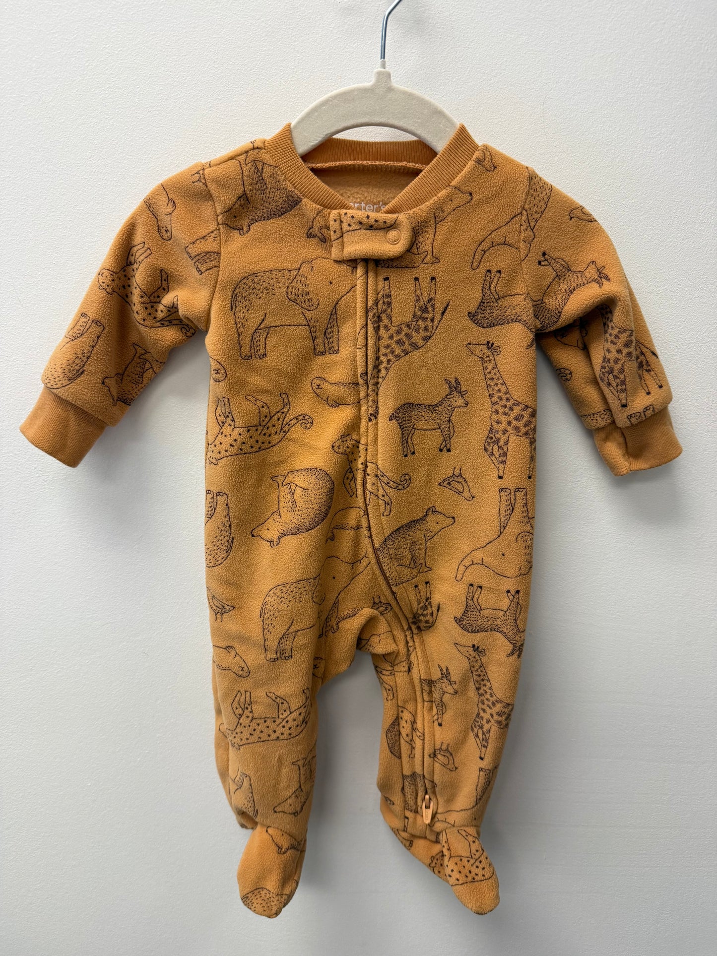 CARTERS FLEECE ANIMAL SLEEPER SIZE 0-3M
