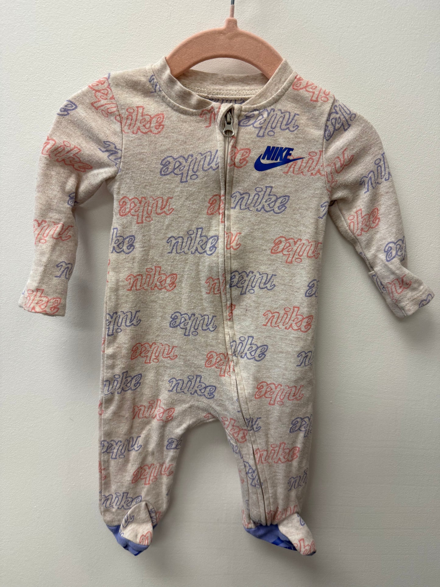 NIKE PINK & PURPLE SLEEPER SIZE 3M