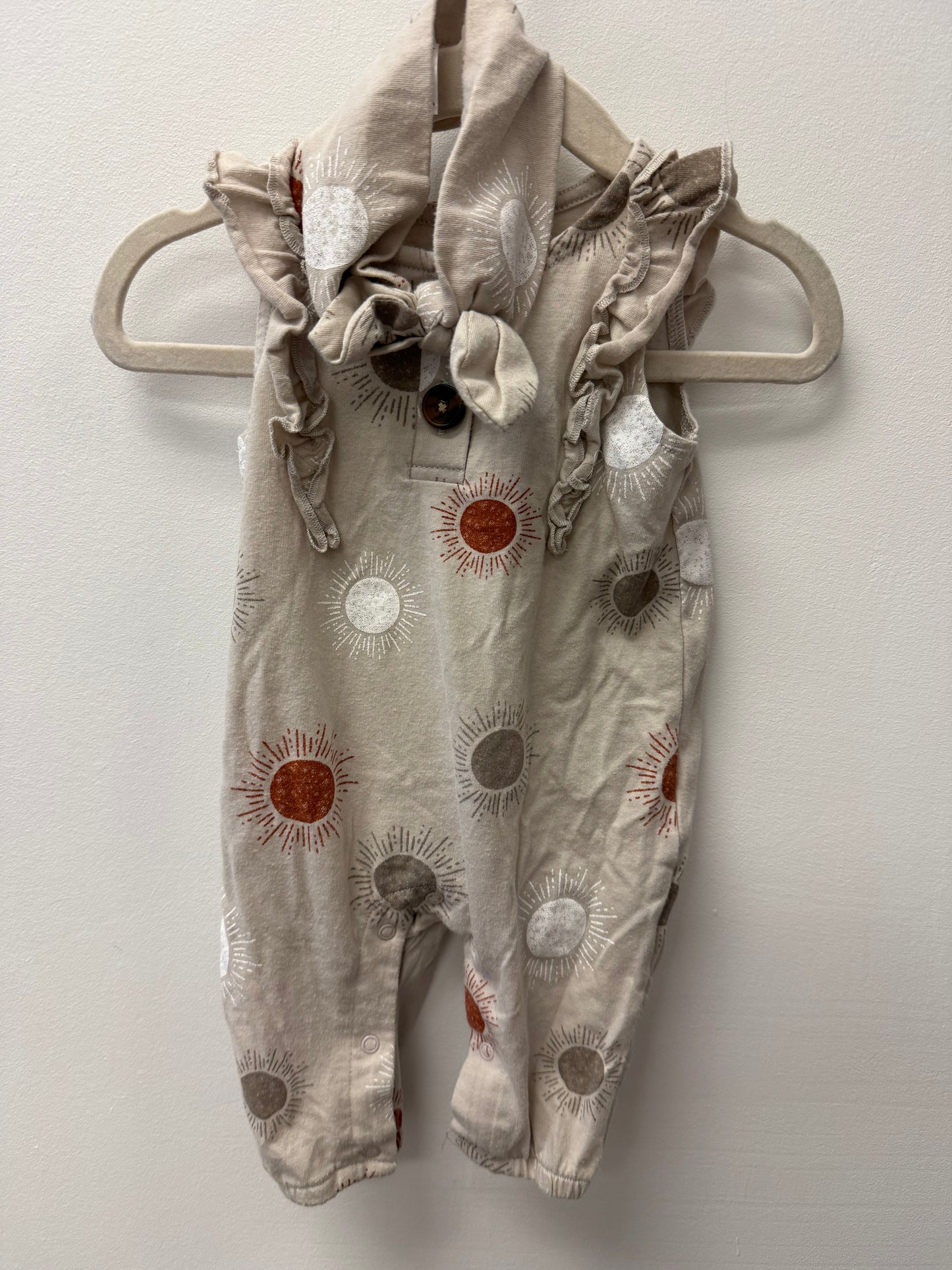 PETIT LEM SUNSHINE ROMPER + HEADBAND SIZE 3M
