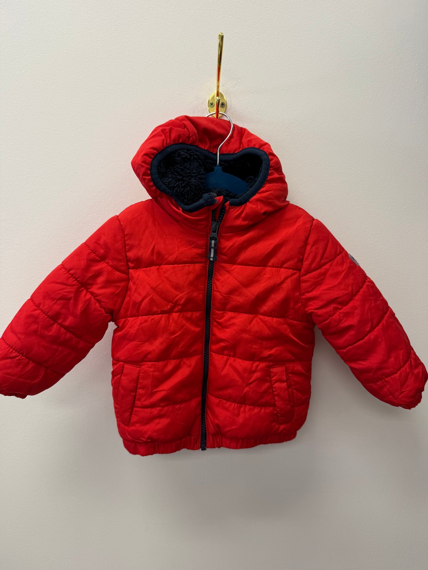 OSHKOSH FLEECE LINED PUFFER COAT SIZE 18M