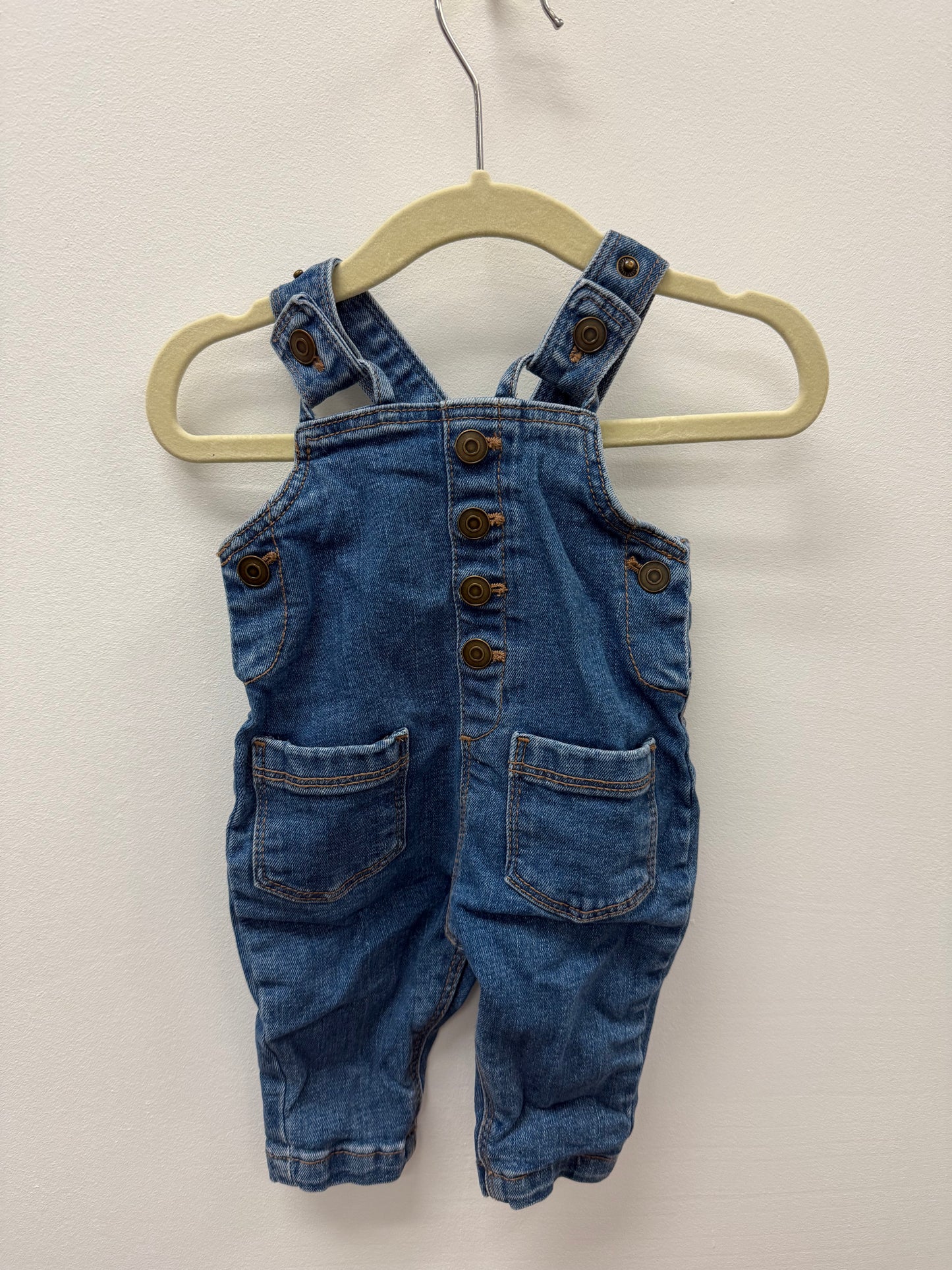 ANKO DENIM OVERALLS SIZE NEWBORN