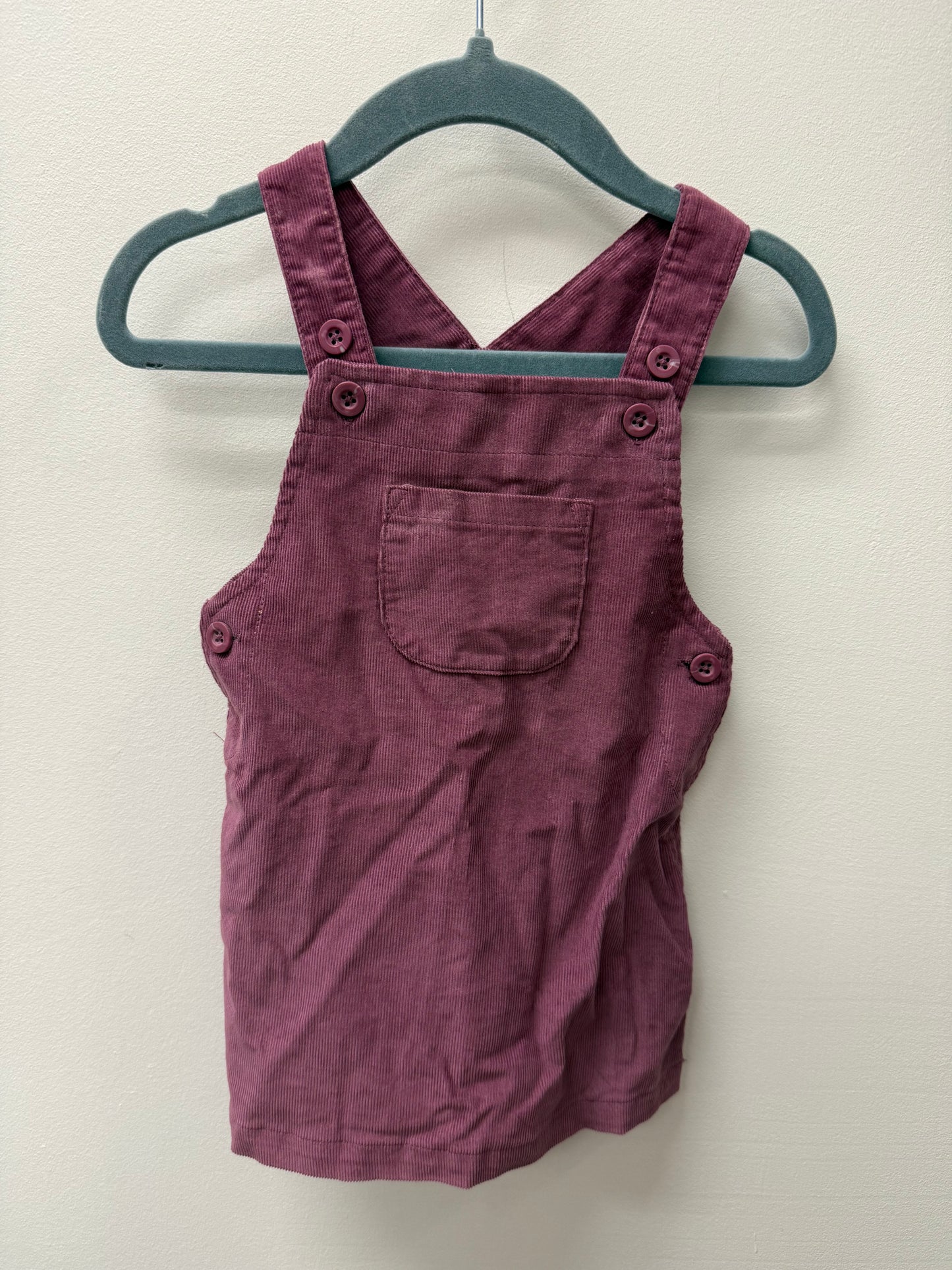 CARTERS PURPLE OVERALL DRESS SIZE 3-6M
