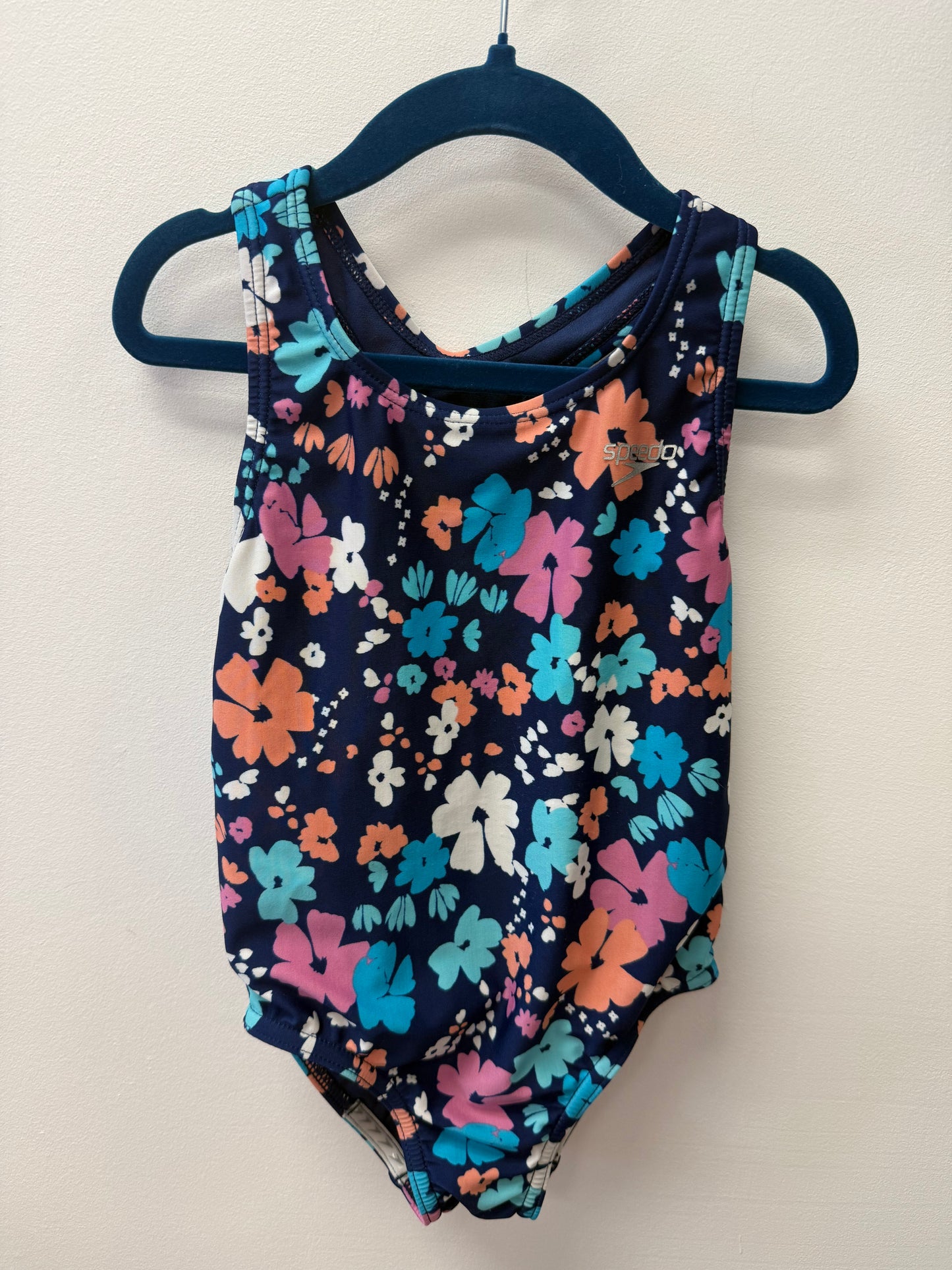 SPEEDO FLORAL BATHING SUIT SIZE 5T