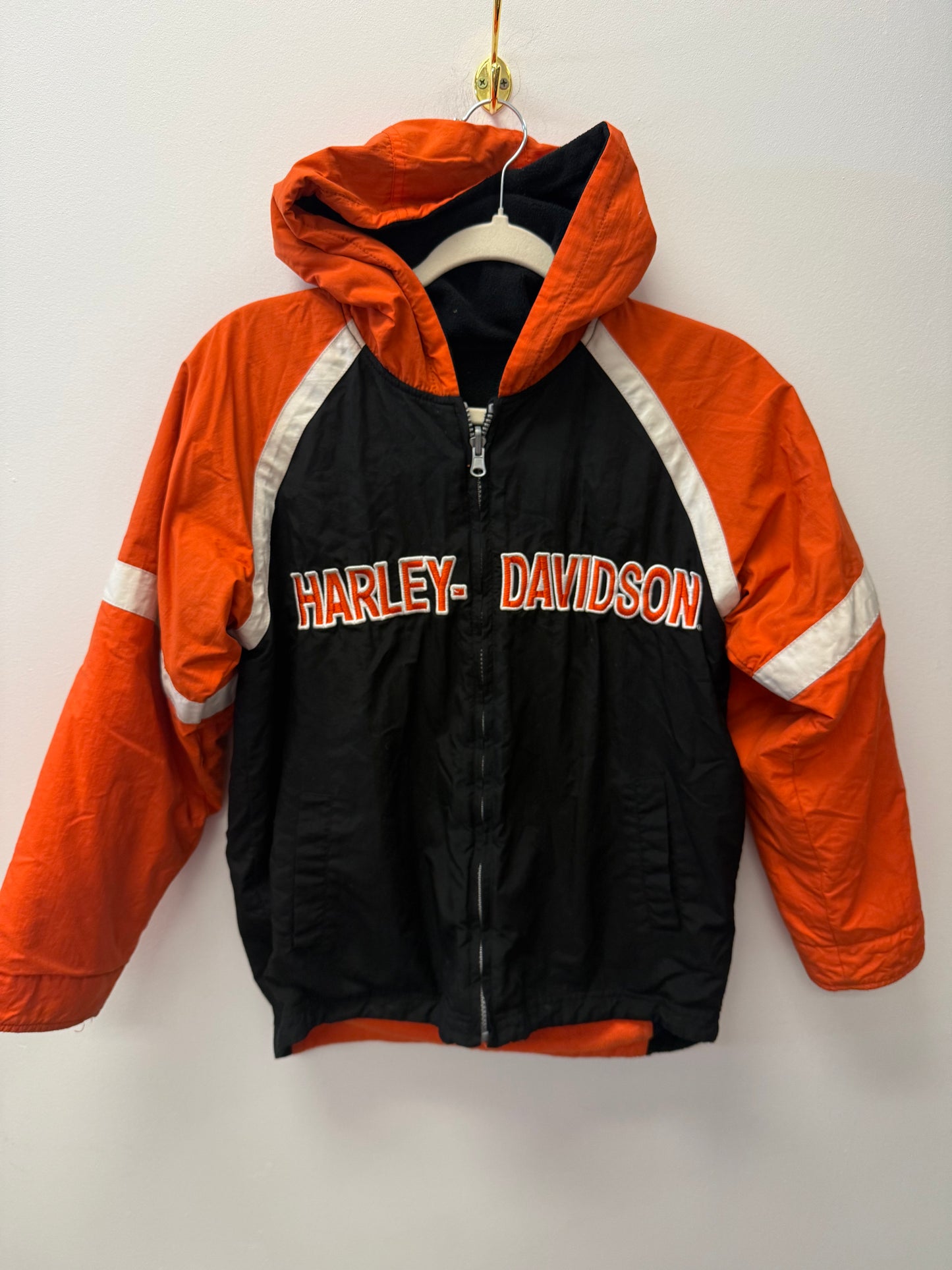 HARLEY DAVIDSON REVERSIBLE JACKET SIZE 12-14