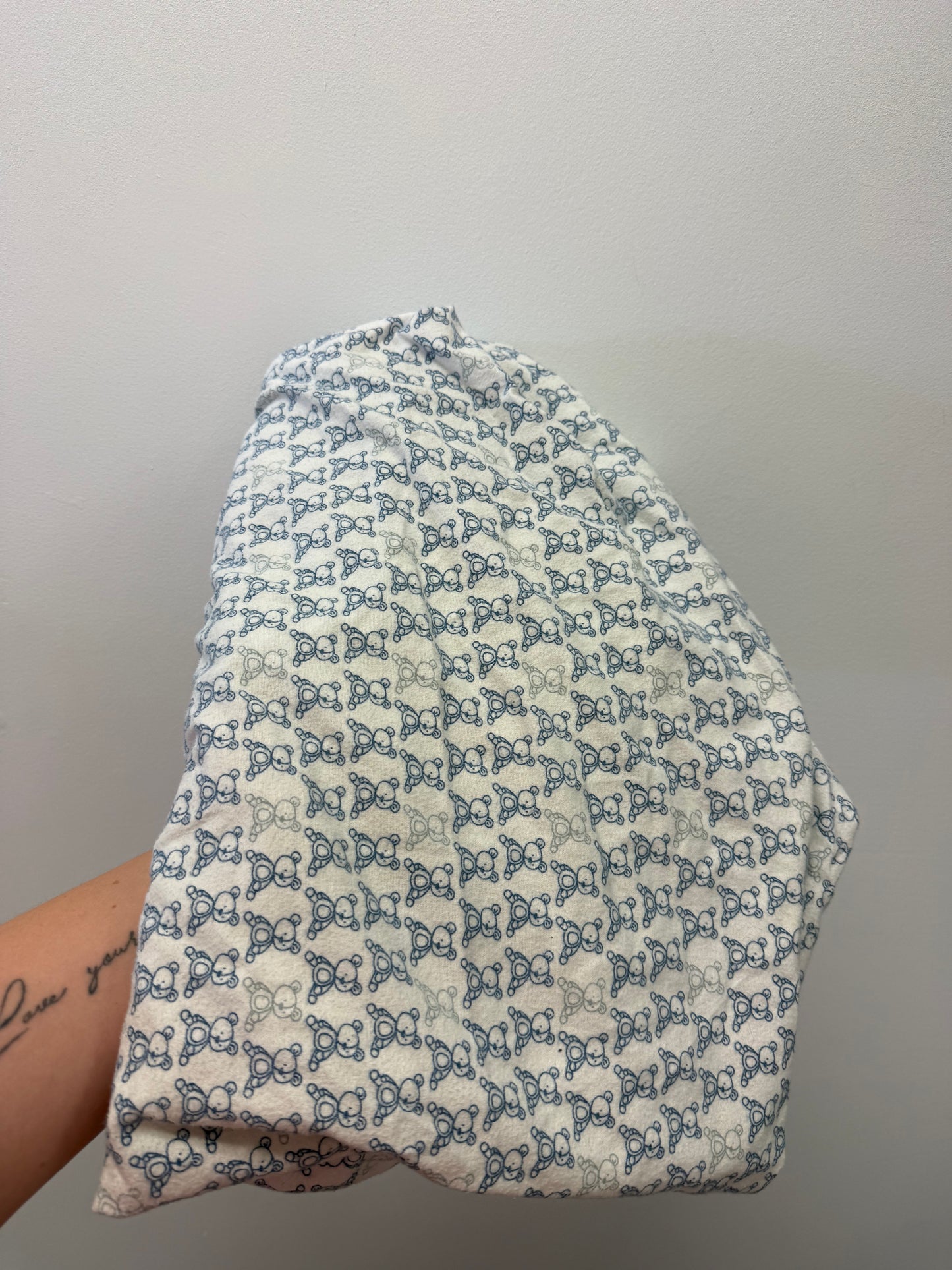 ORGANIC COTTON BEARS CRIB SHEET