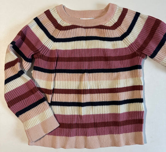 Joe Fresh, Pink Striped Sweater - Size 4T