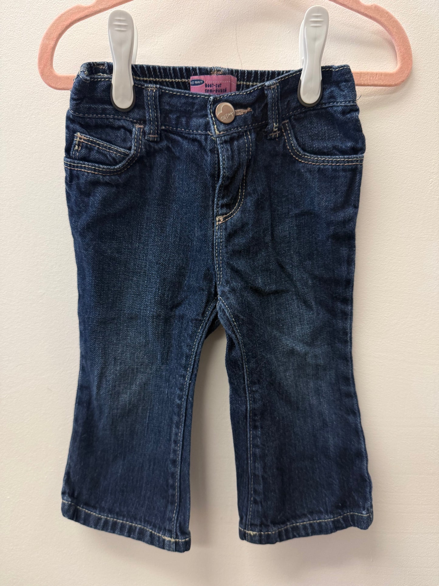 OLD NAVY BOOT CUT JEANS SIZE 12-18M