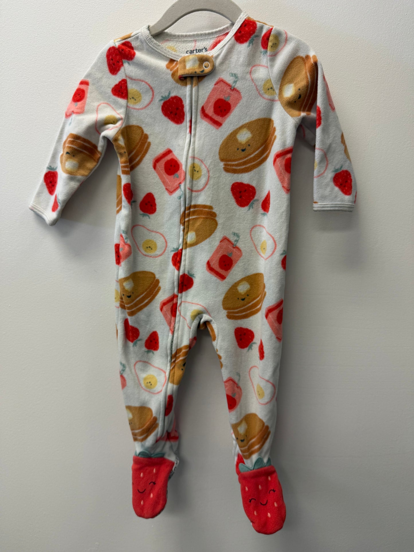 CARTERS FLEECE BREAKFAST SLEEPER SIZE 12M