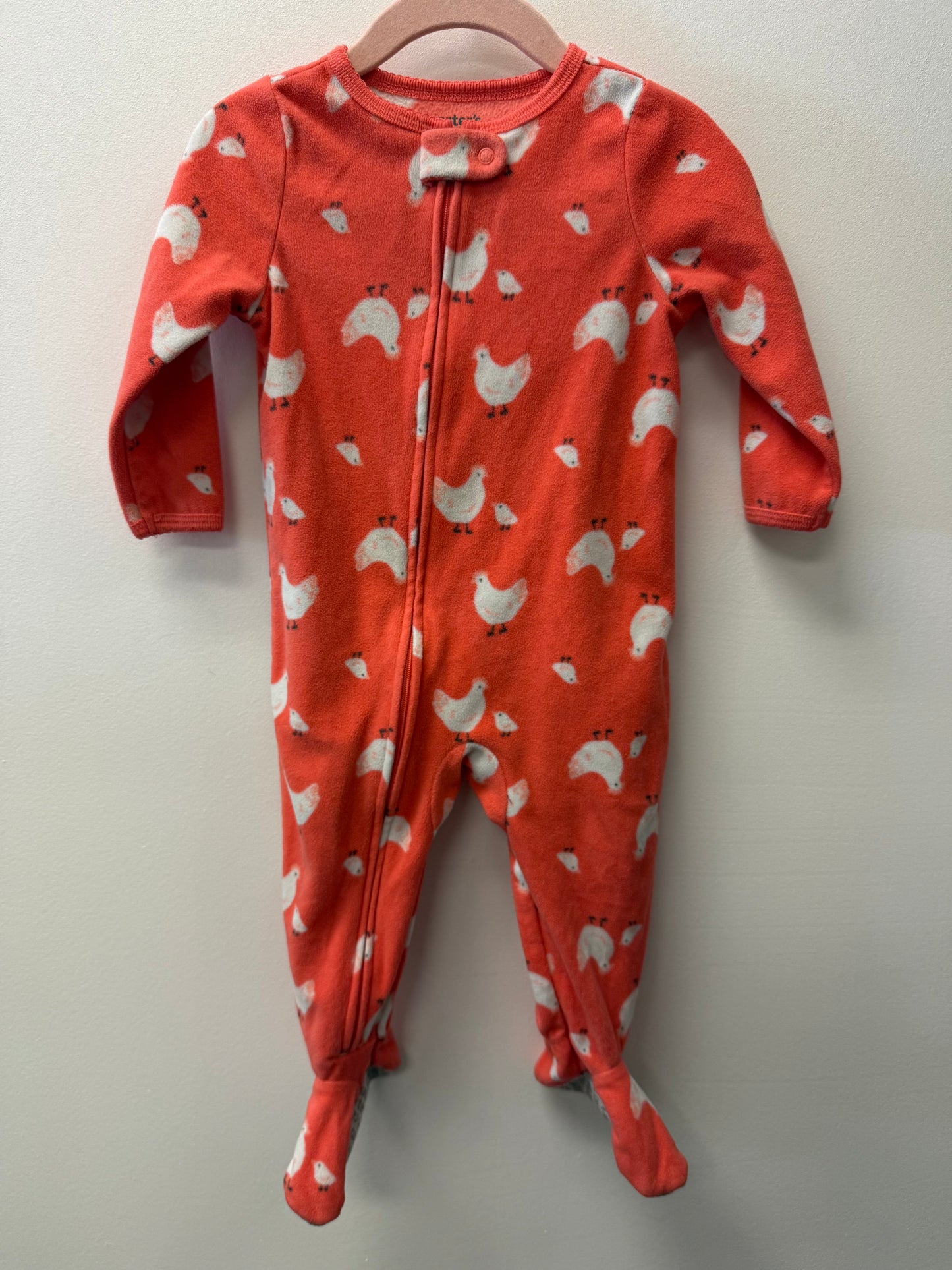 CARTERS FLEECE CHICKEN SLEEPER SIZE 12M