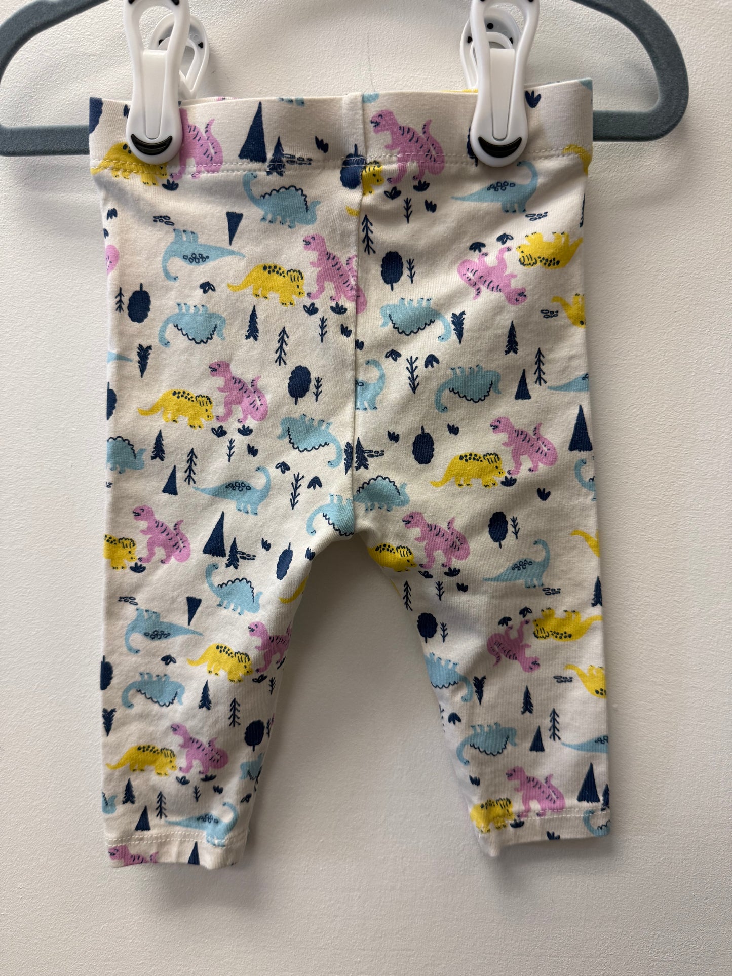 JOE FRESH PINK DINO LEGGINGS SIZE 3-6M