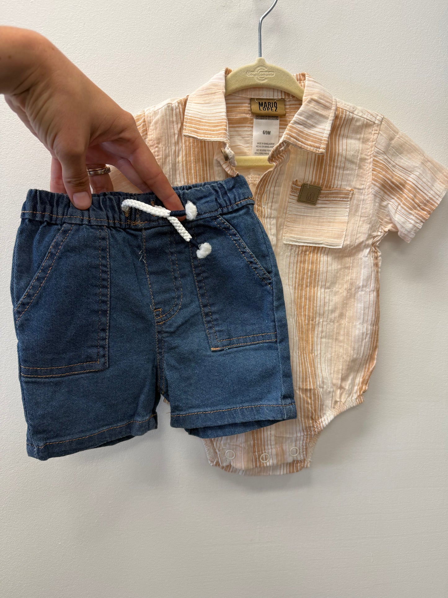 NWOT MARIO LOPEZ SHIRTS OUTFIT SIZE 6-9M
