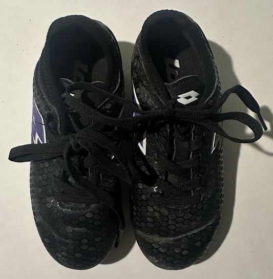 *Play* Lotto, Black Cleats - Size 9T