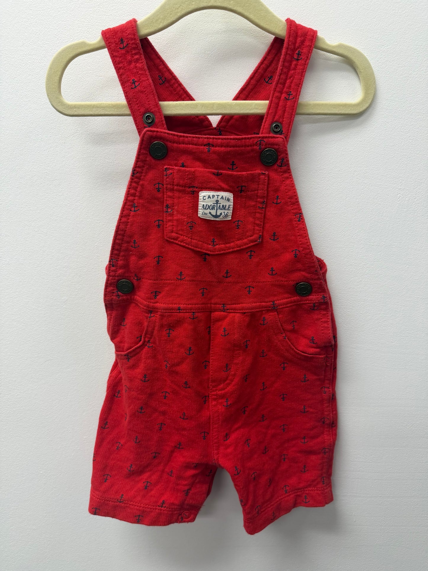 CARTERS ACHOR SHORTALLS SIZE 18M