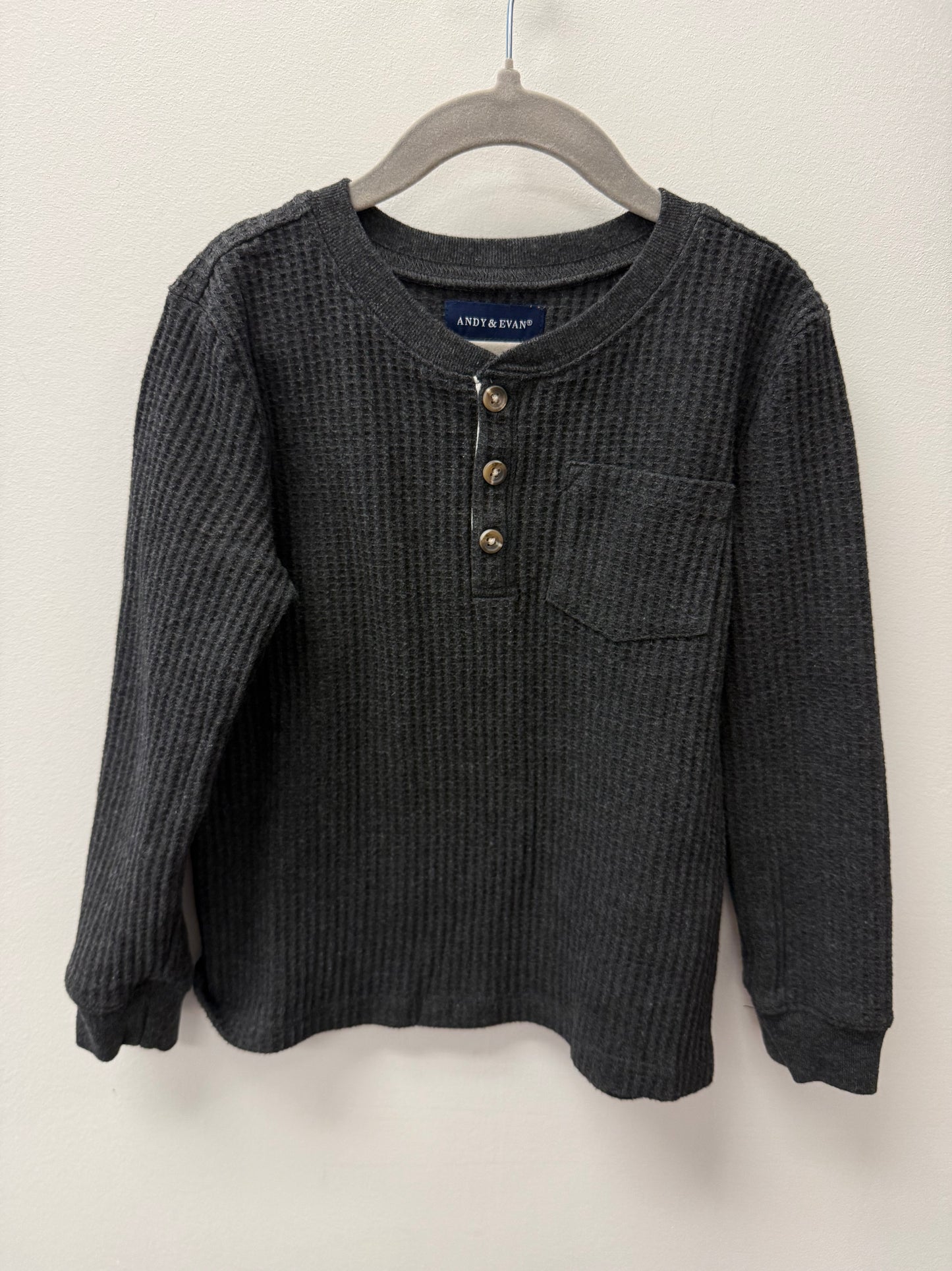 ANDY & EVAN WAFFLE KNIT SHIRT SIZE 6
