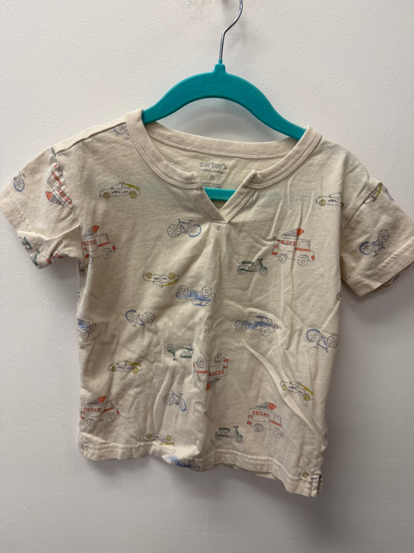 CARTERS VEHICLE SHIRT SIZE 3T