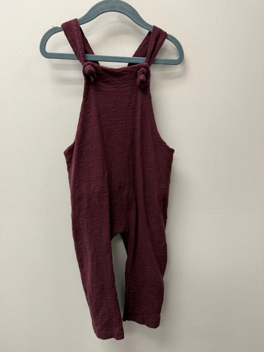 CHILDHOODS CLOTHING BURGUNDY ROMPER SIZE 18-24M