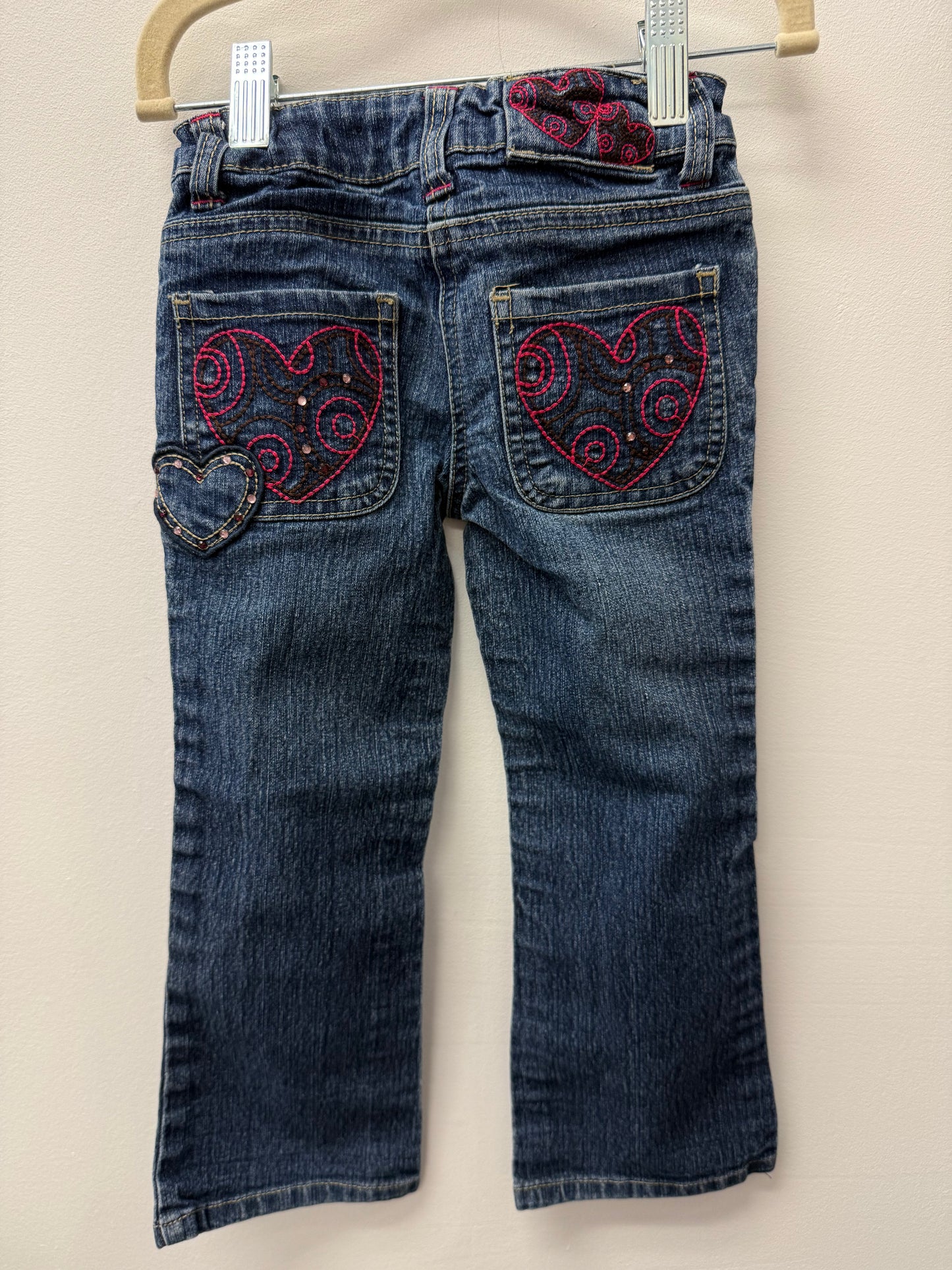 GEORGE HEART JEANS SIZE 4