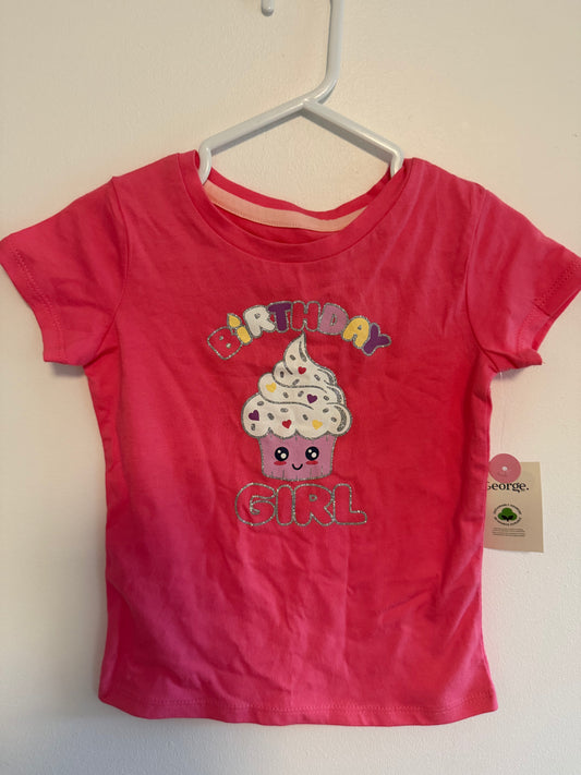 NEW WITH TAGS GEORGE BIRTHDAY SHIRT SIZE 3T