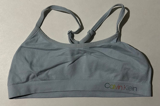 Calvin Klein, Pale Blue Training Bra - Size 6/6X