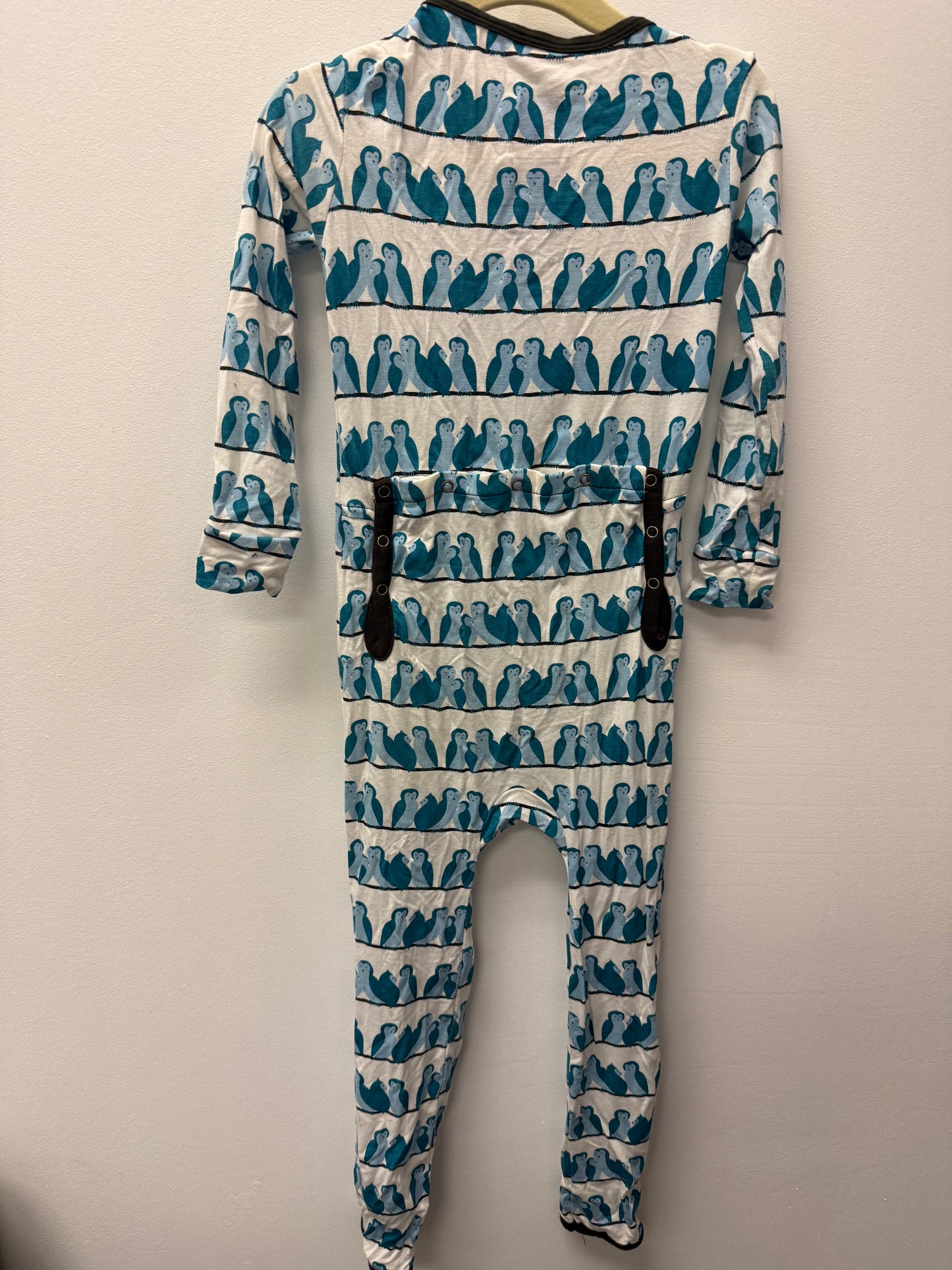 KICKEE PANTS OWL SLEEPER SIZE 4T