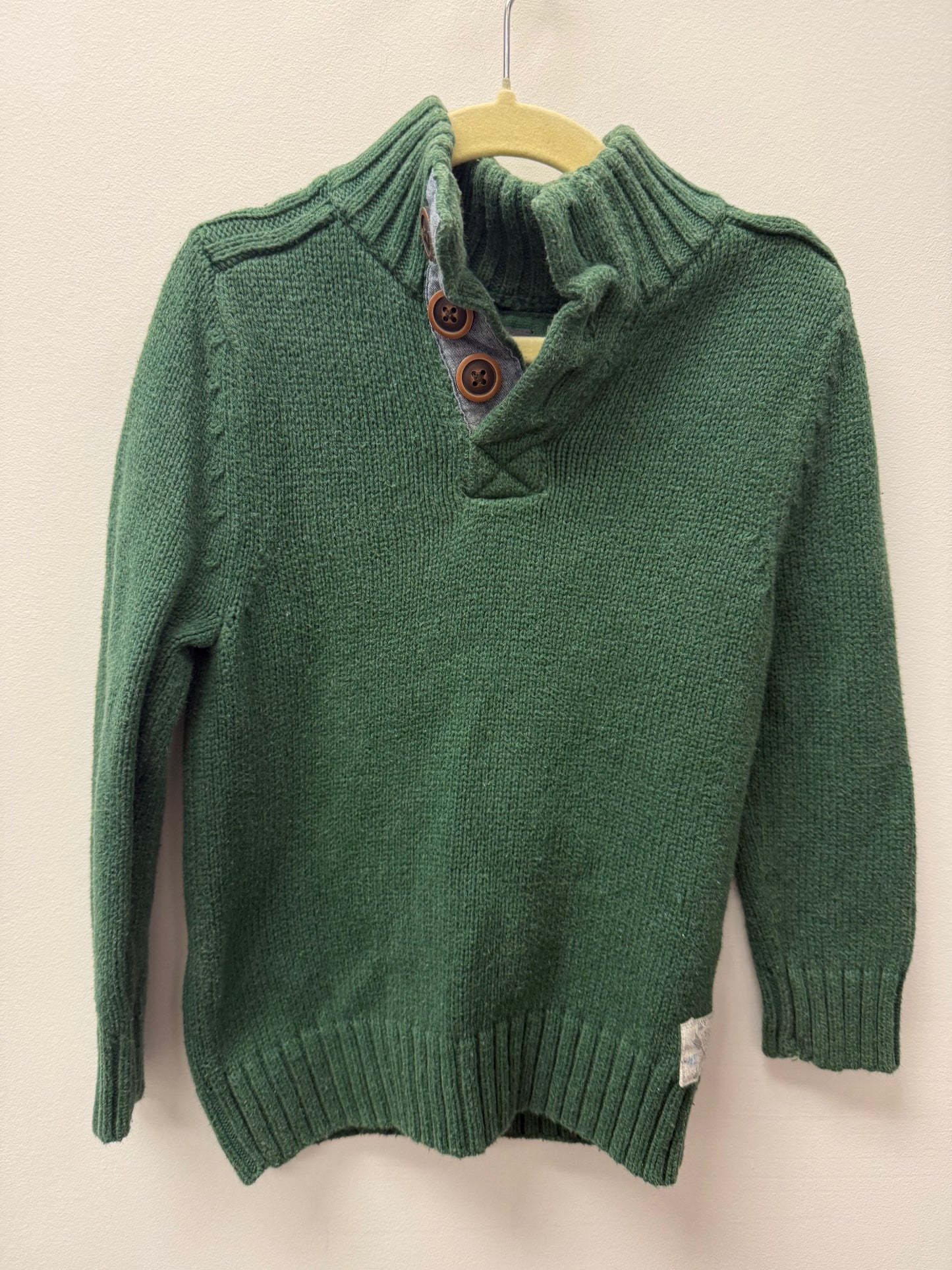 LABEL OF THE GRADED GOODS GREEN PULLOVER SIZE 2-4T