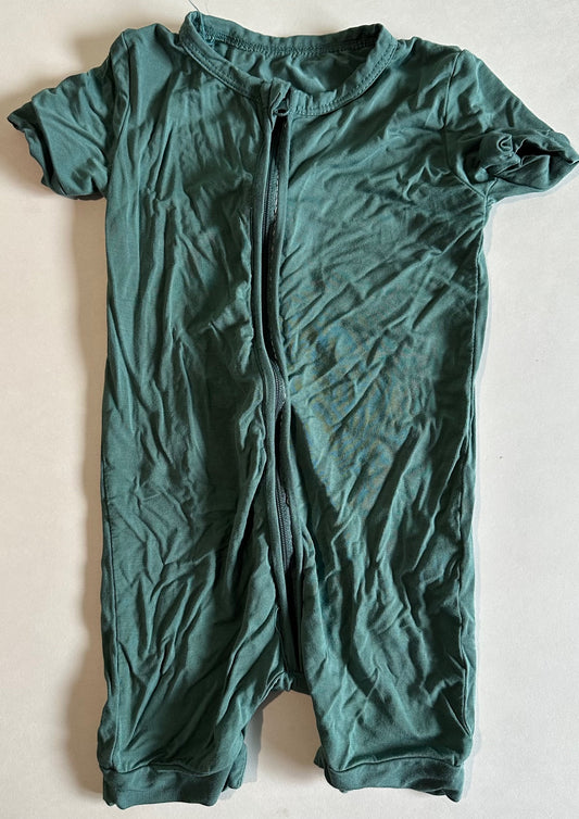 *Play* Unknown Brand, Teal Bamboo Romper - 18-24 Months