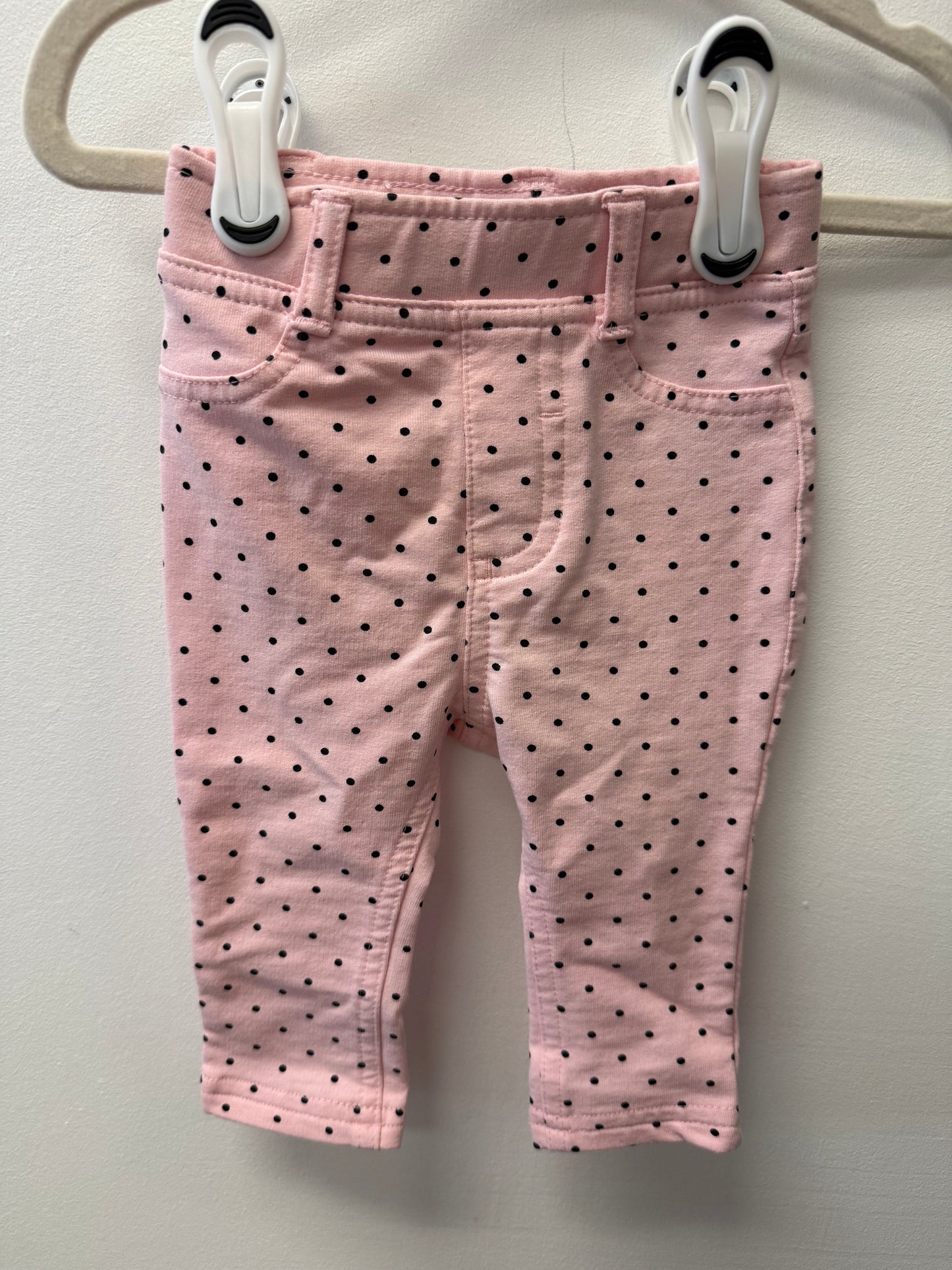 JOE FRESH POLKA DOT JEGGINGS SIZE 3-6M