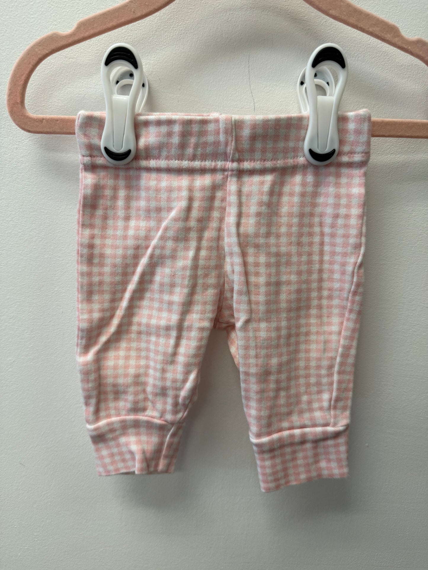 GEORGE PINK GINGHAM PANTS SIZE 0-3M