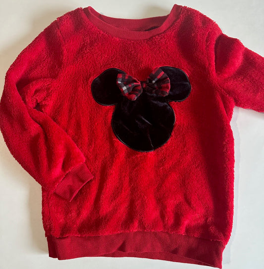 Disney, Soft Red Minnie Mouse Shirt - Size 5T