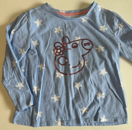 Peppa Pig, Blue Stars Shirt - Size 5T