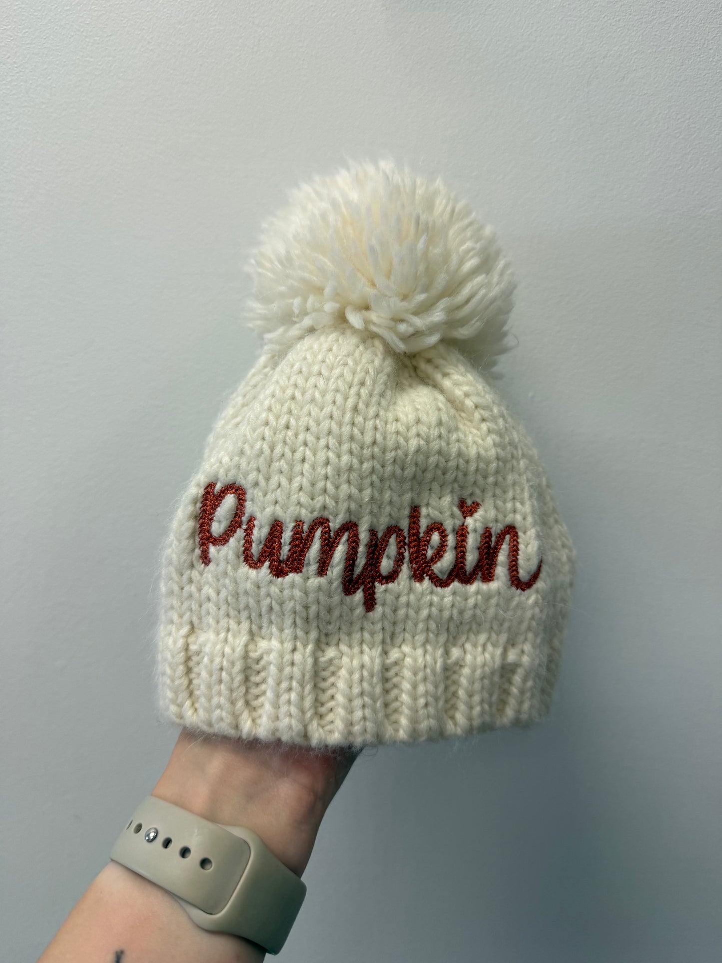 KNIT PUMPKIN TOQUE SIZE 0-12M