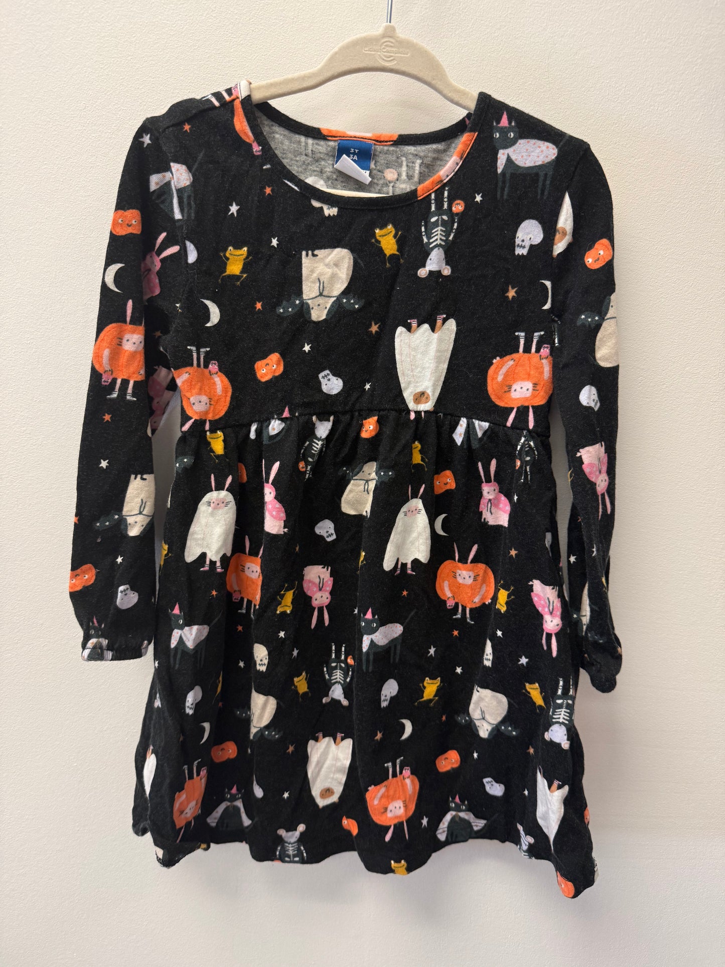 OLD NAVY BLACK HALLOWEEN DRESS SIZE 3T