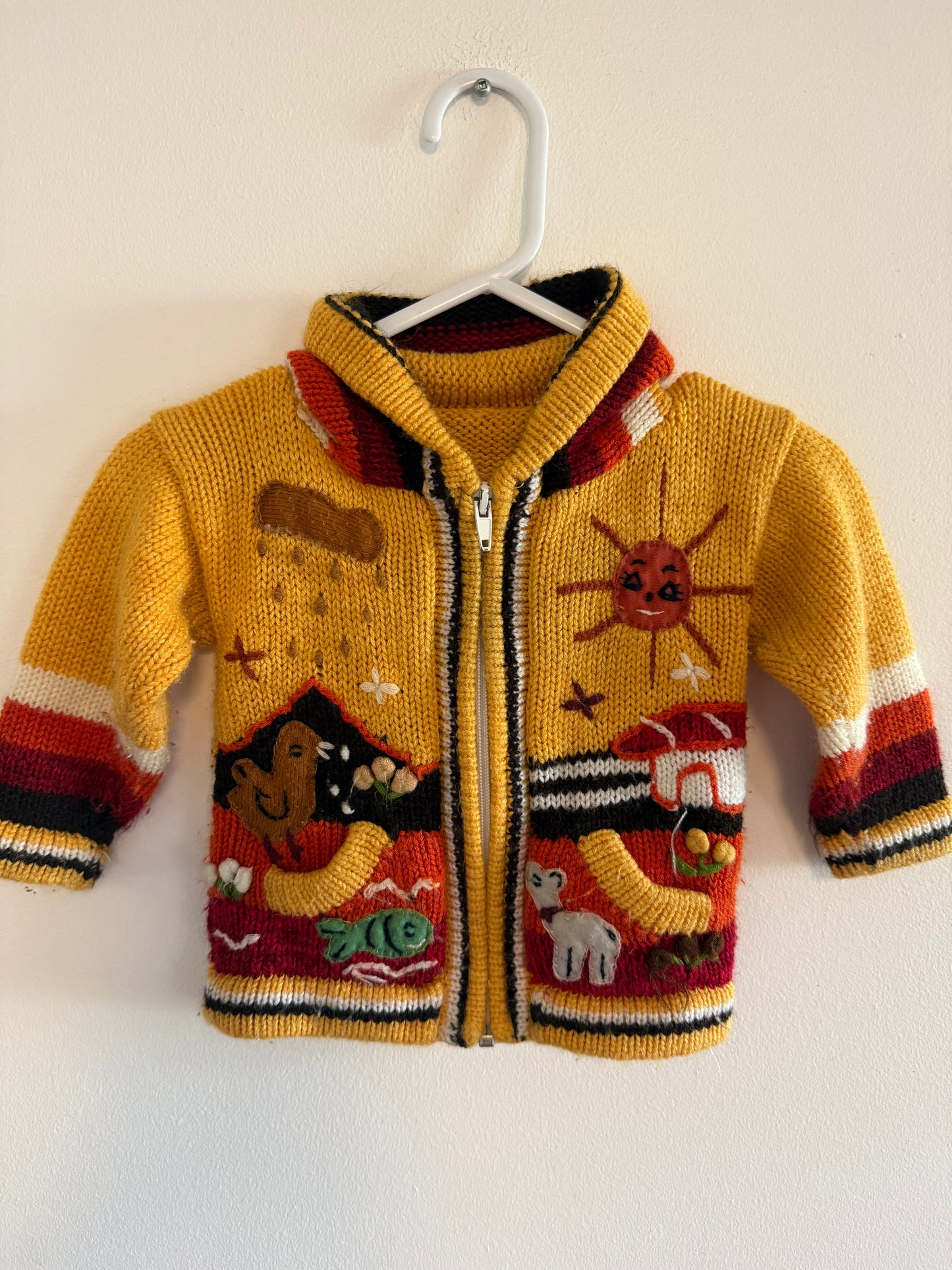 PERUVIAN WOOL SWEATER SIZE 0-12M
