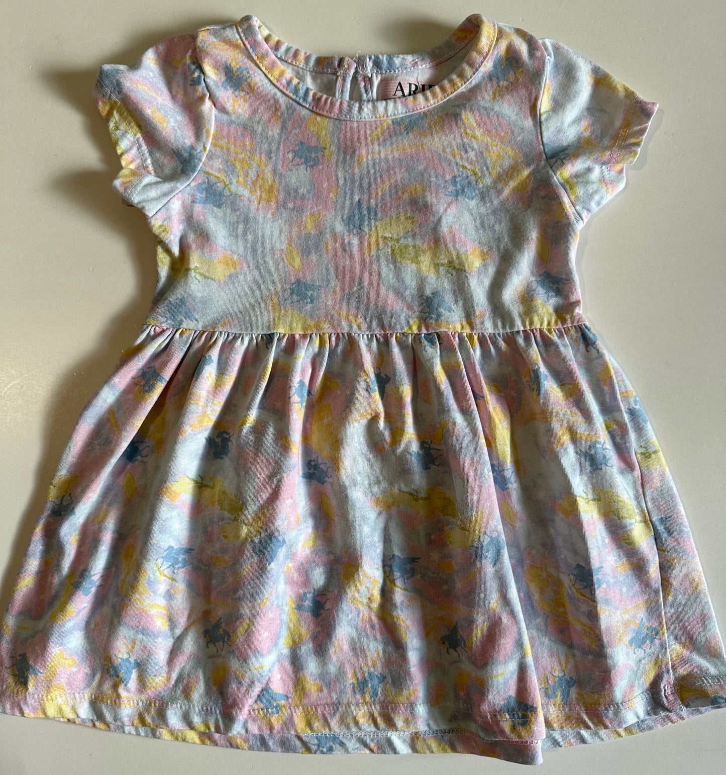 Arie, Tie-Dye Unicorns Dress - 18 Months