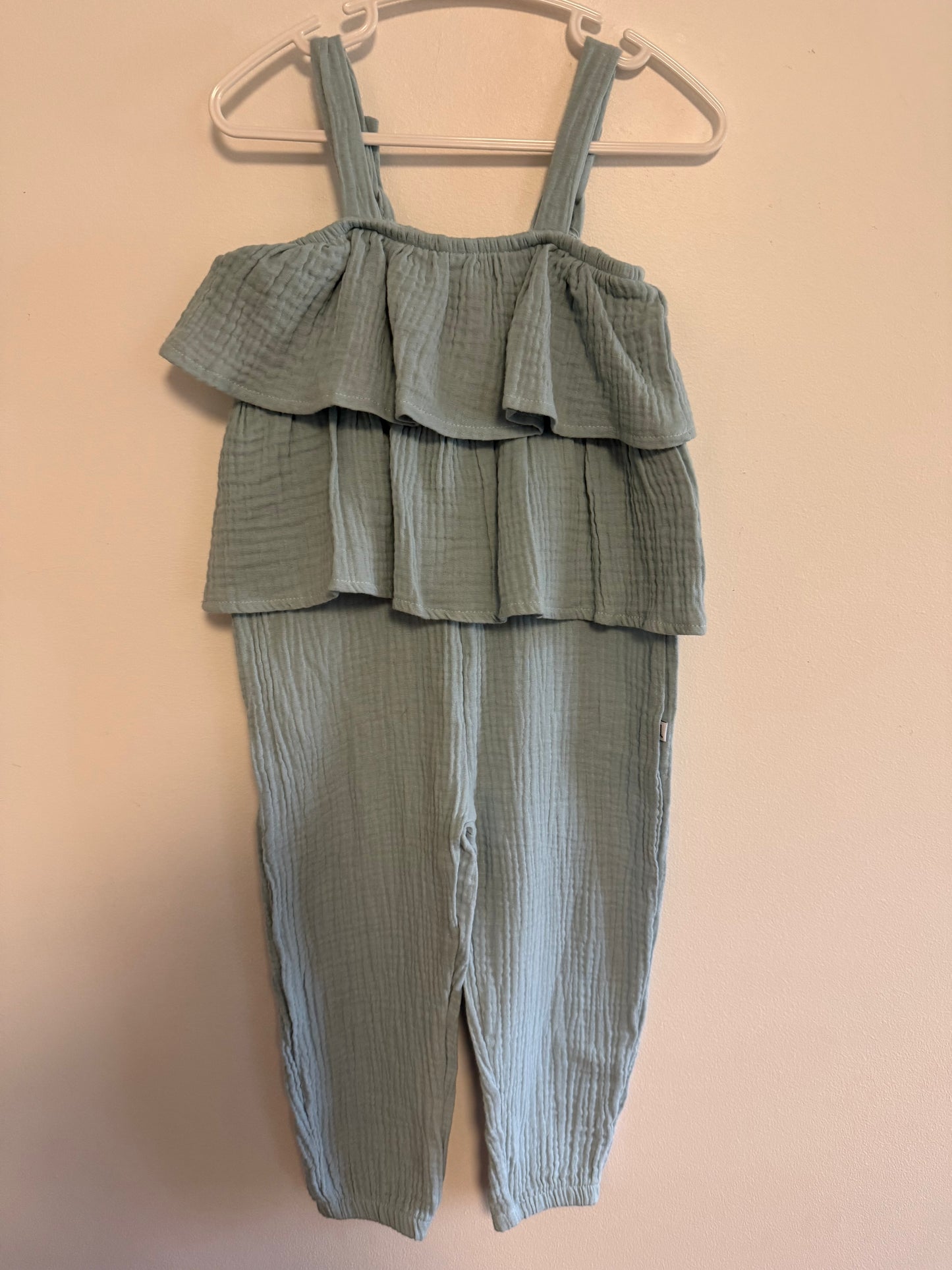 NEW DEUX PAR DEUX LINEN ROMPER SIZE 24M