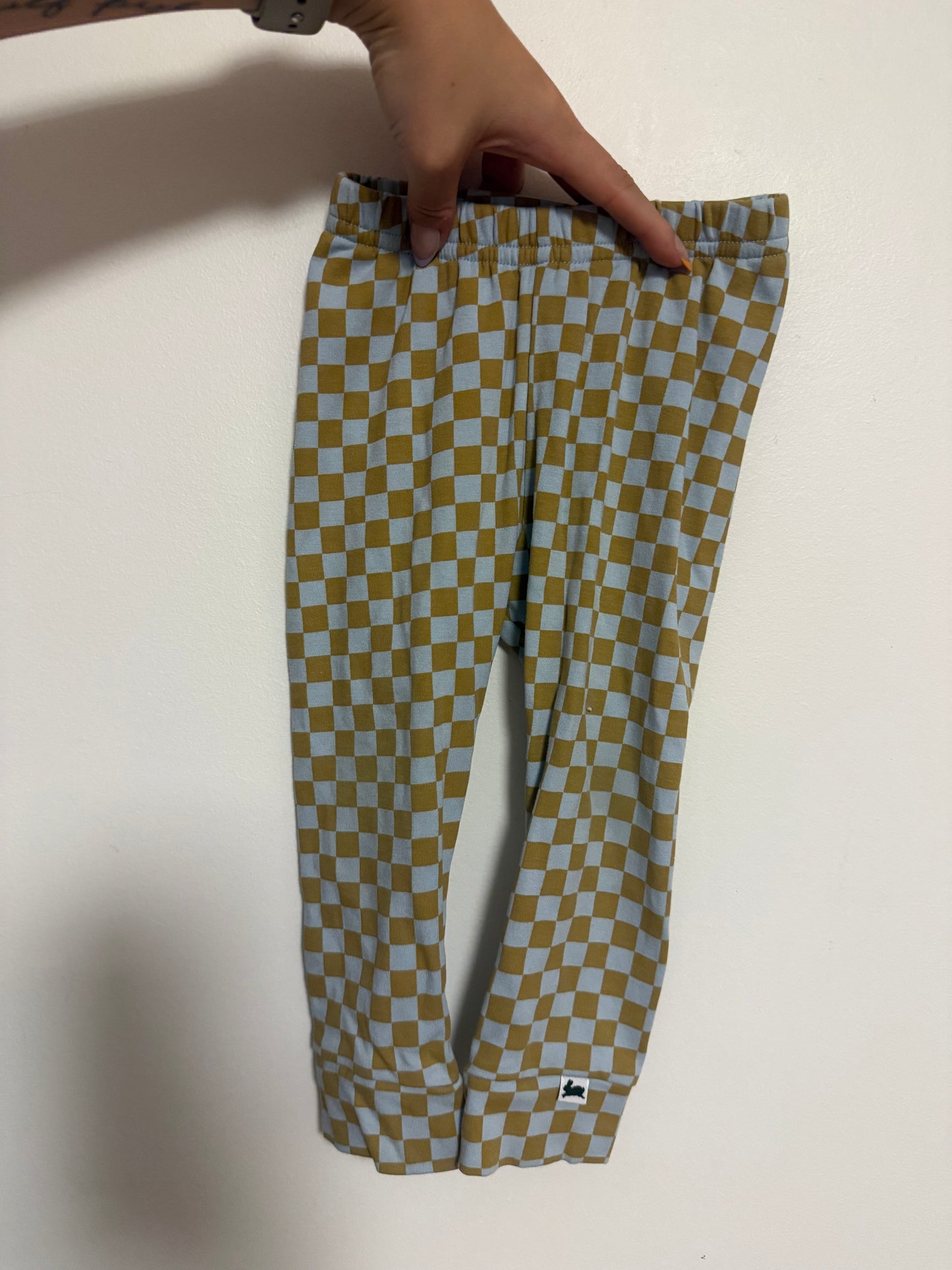 LITTLE & LIVELY CHECKERED PANTS SIZE 12-18M