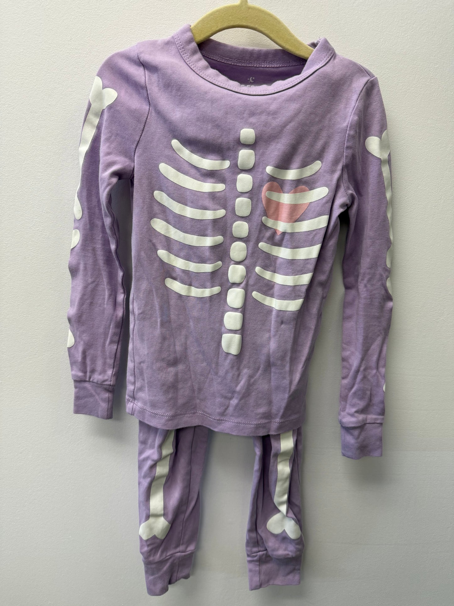 JOE FRESH PURPLE SKELETON PJ'S SIZE 6