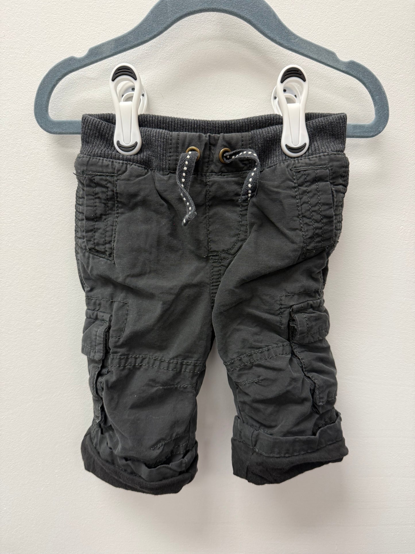 JOE FRESH LINED CARGO PANTS SIZE 3-6M