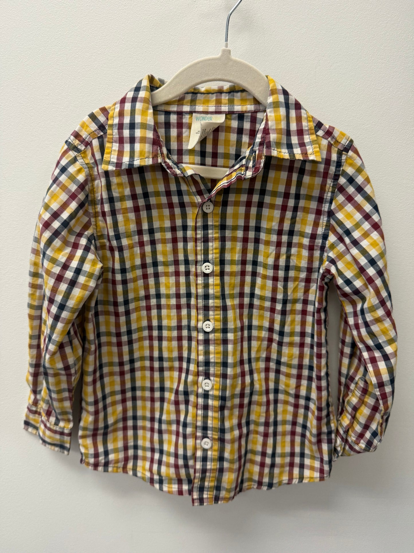 WONDER KIDS BUTTON UP SIZE 4T