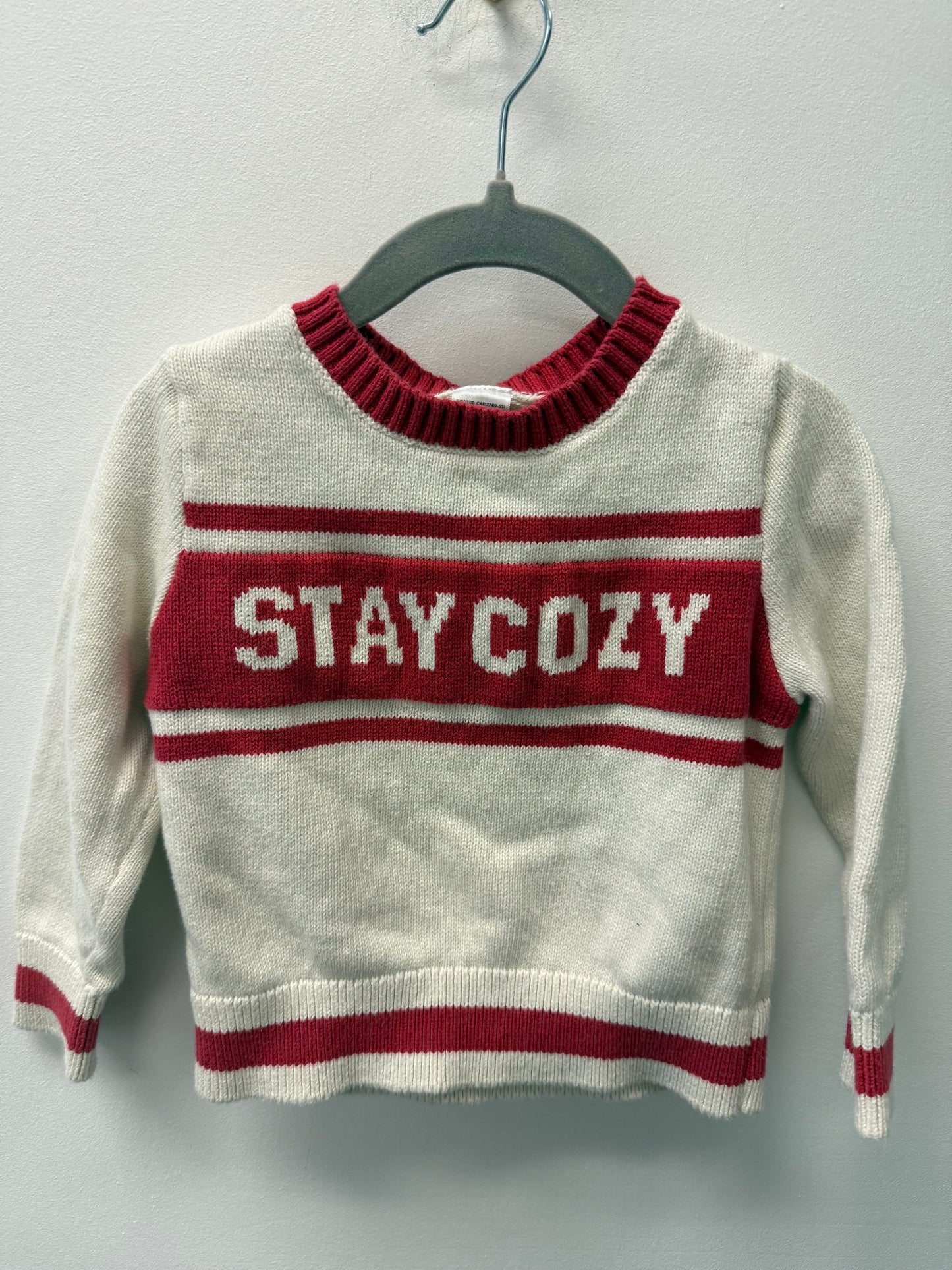 CARTERS "STAY COZY" SWEATER SIZE 24M