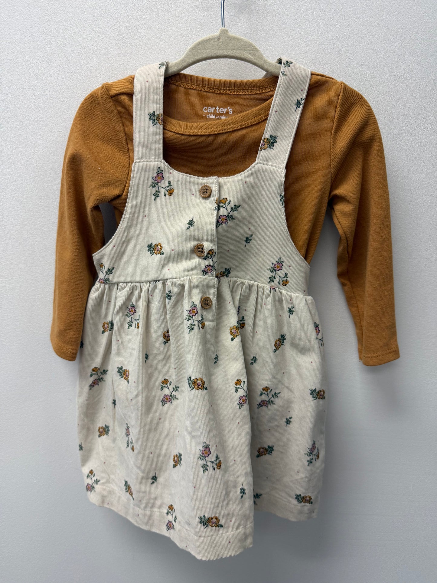 CARTERS 2 PIECE FLORAL SET SIZE 12M
