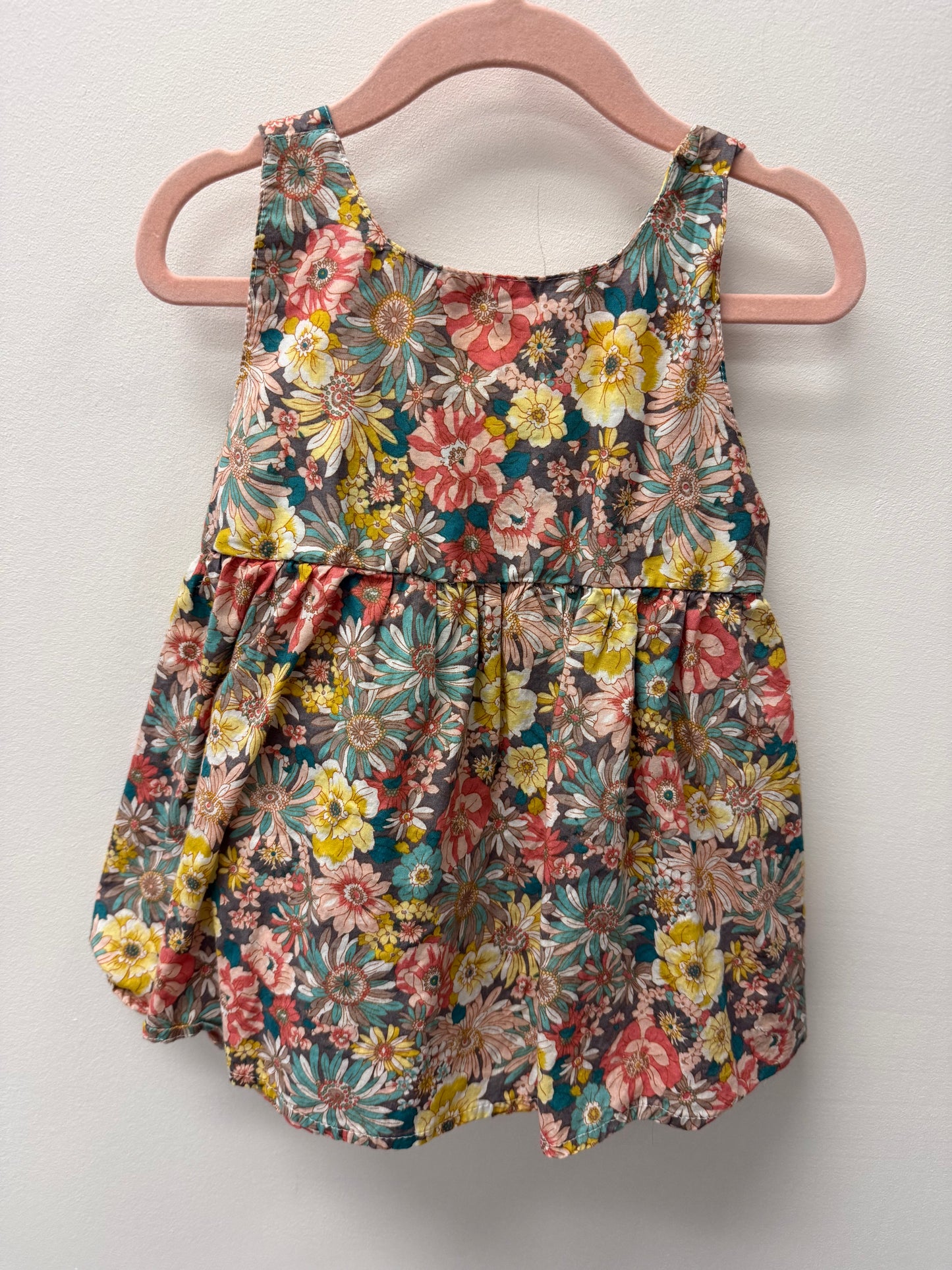 YELLOW BOW DRESS SIZE 12M