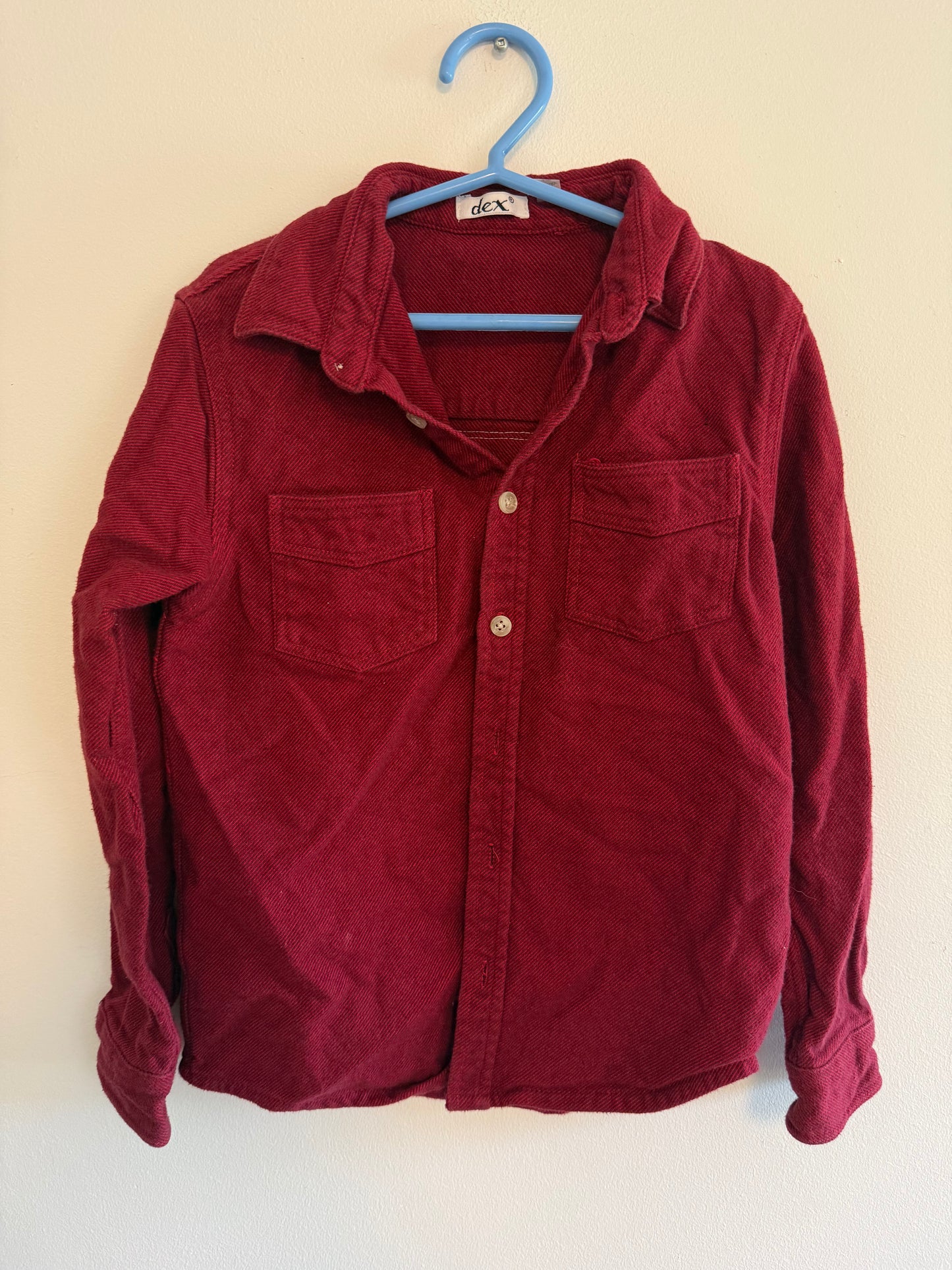 DEX GRAPHIC BACK BUTTON UP SIZE 8