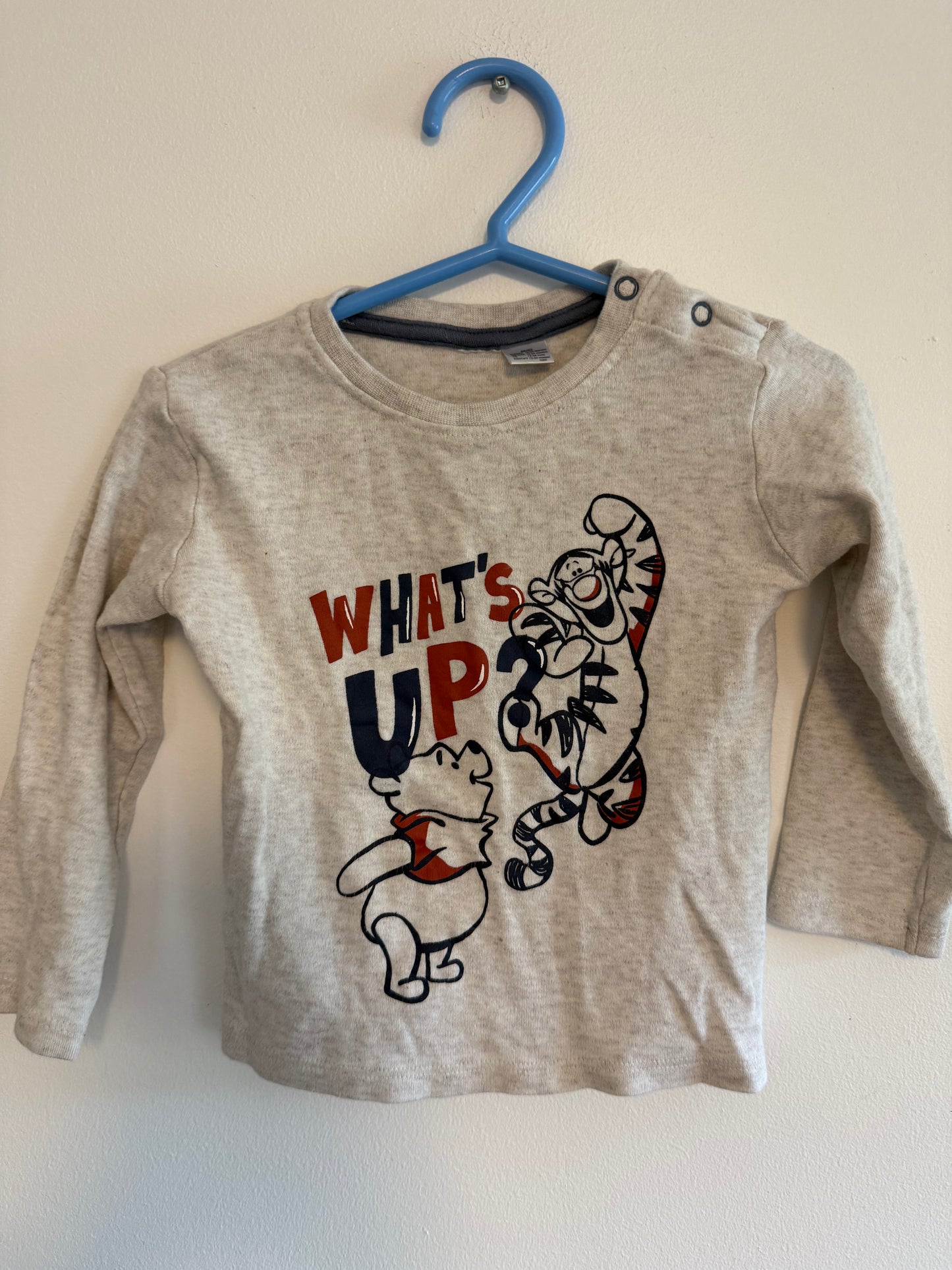 DISNEY SHIRT WINNIE & TIGGER SIZE 12-24M