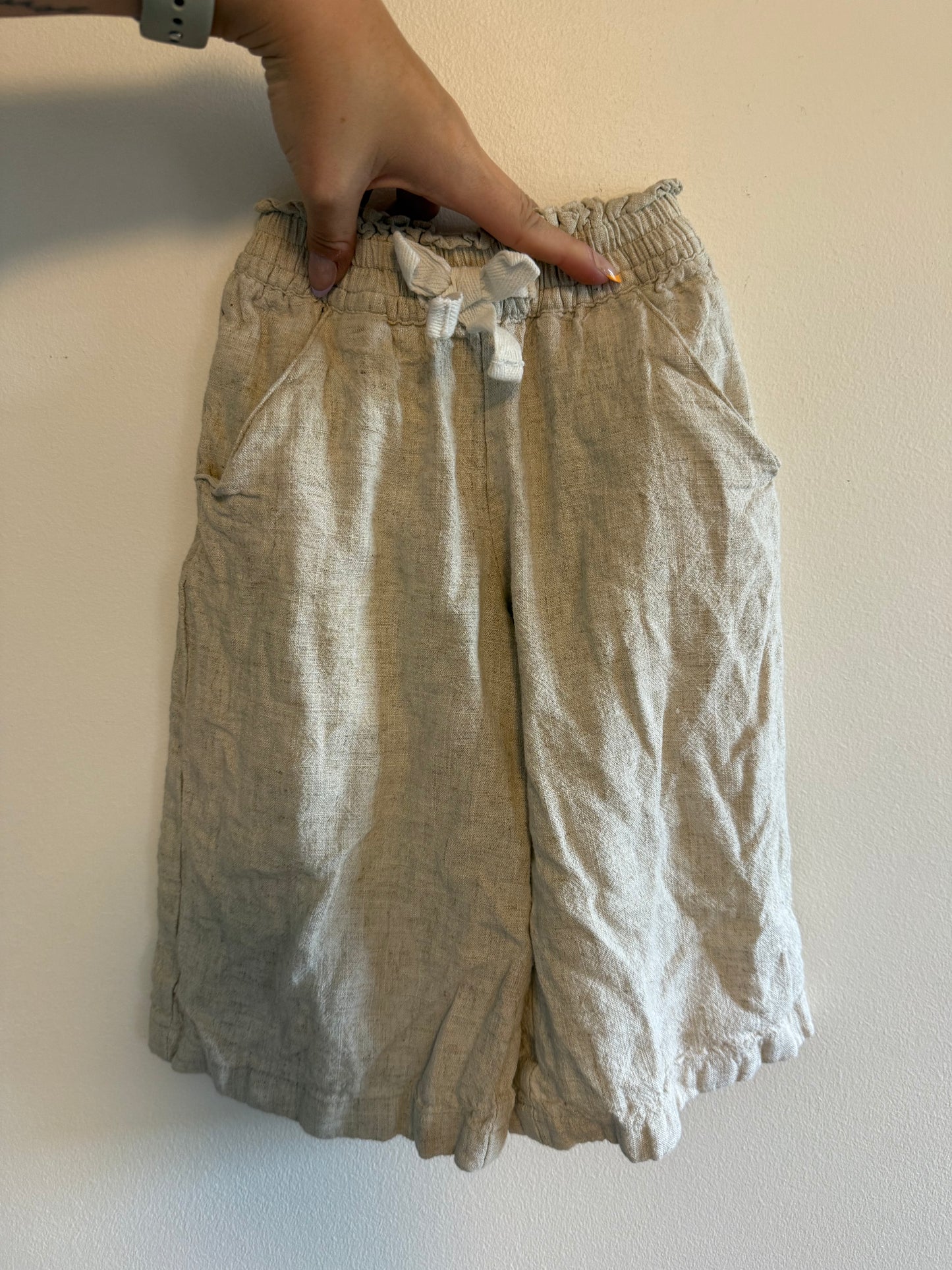 H&M LINEN WIDE LEG PANTS SIZE 2T