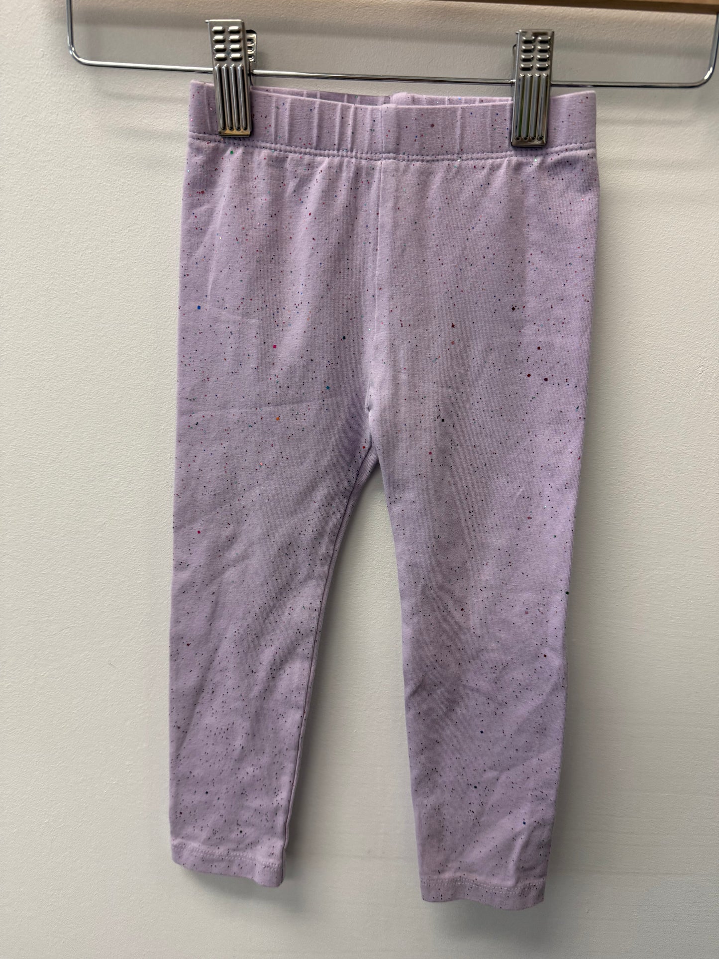 NWOT JOE FRESH PURPLE SPARKLE LEGGINGS SIZE 2T