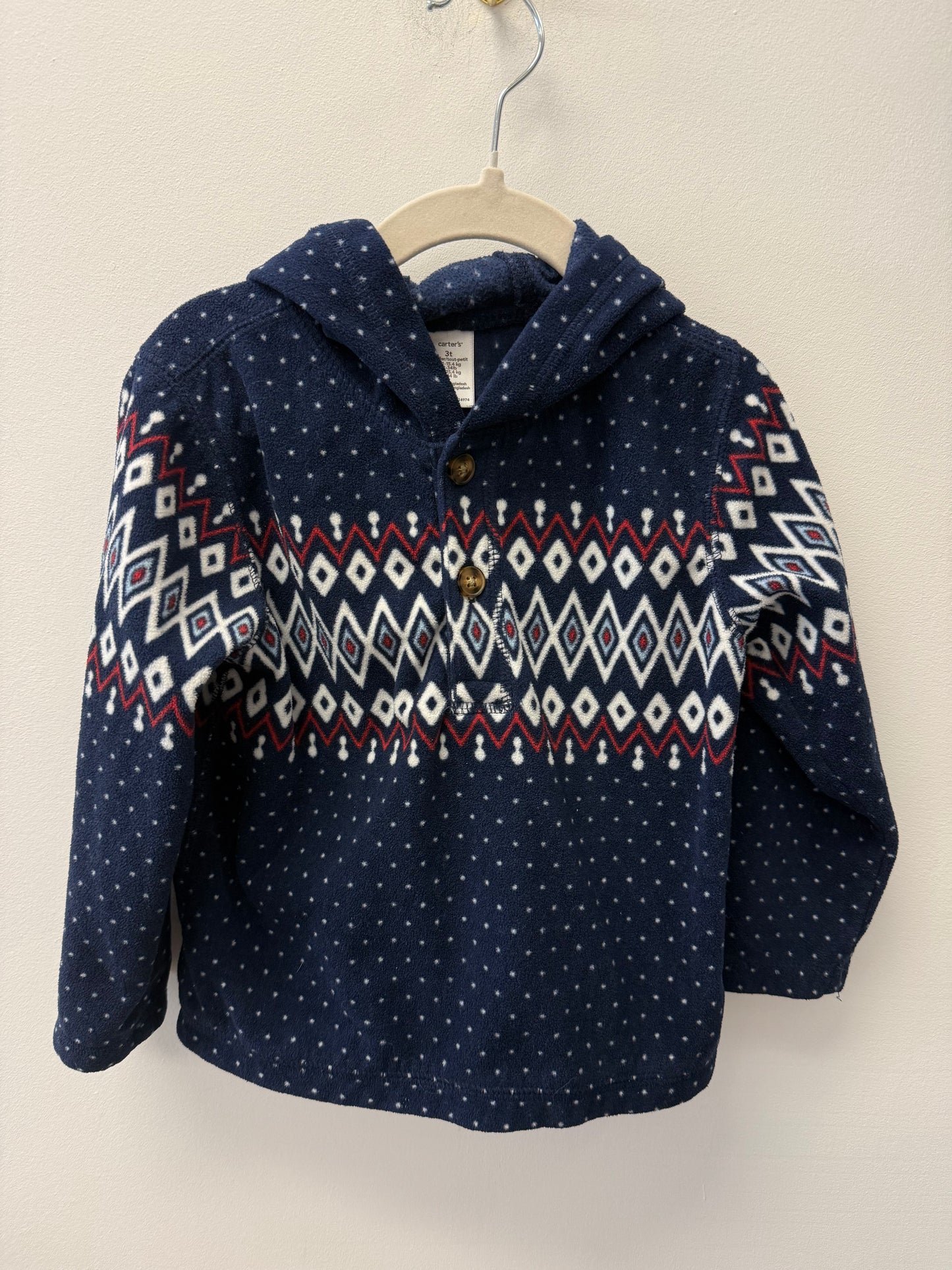 CARTERS FLEECE PULLOVER SIZE 3T
