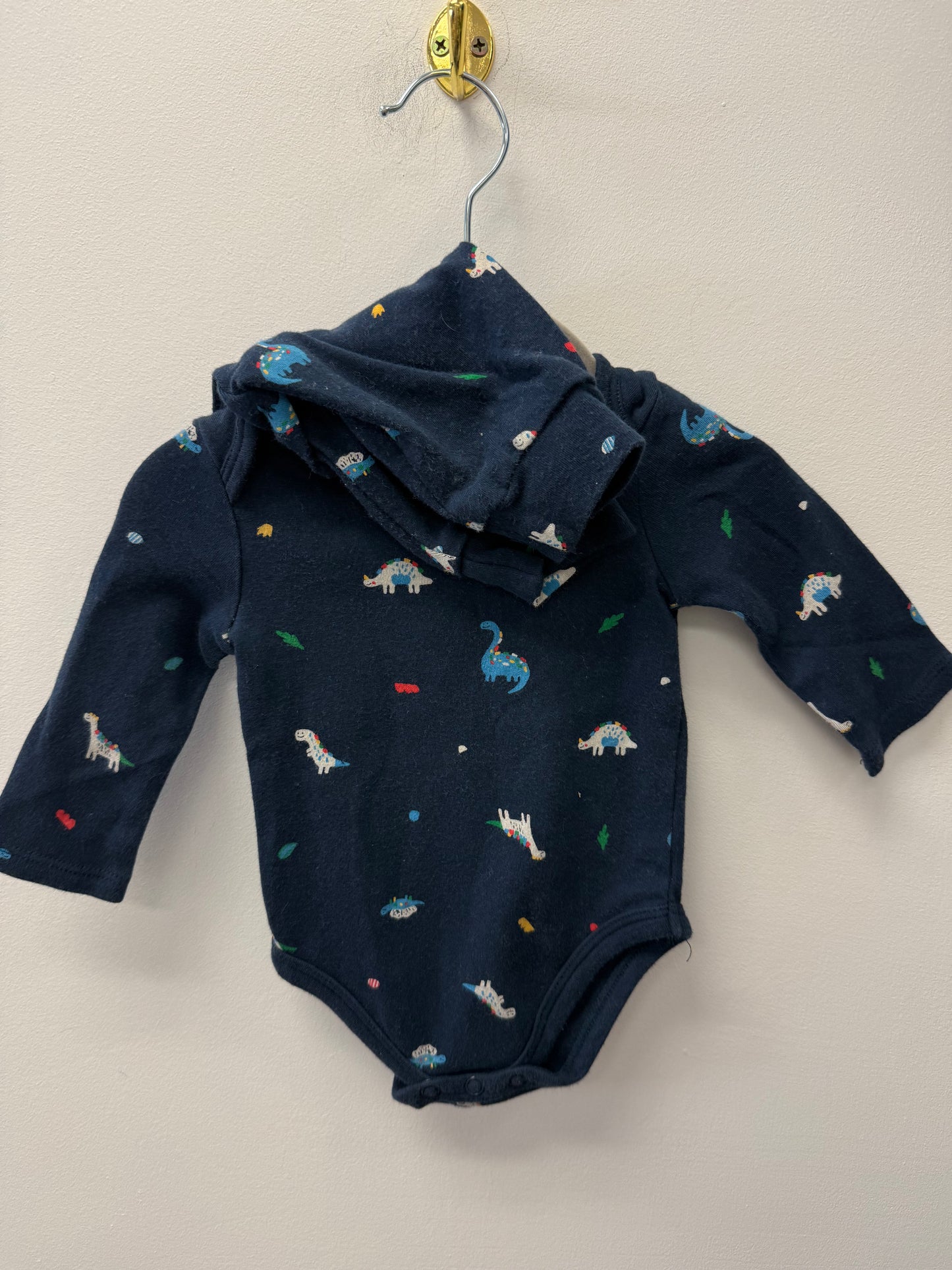 FIRST IMPRESSIONS DINO ONESIE OUTFIT SIZE 0-3M